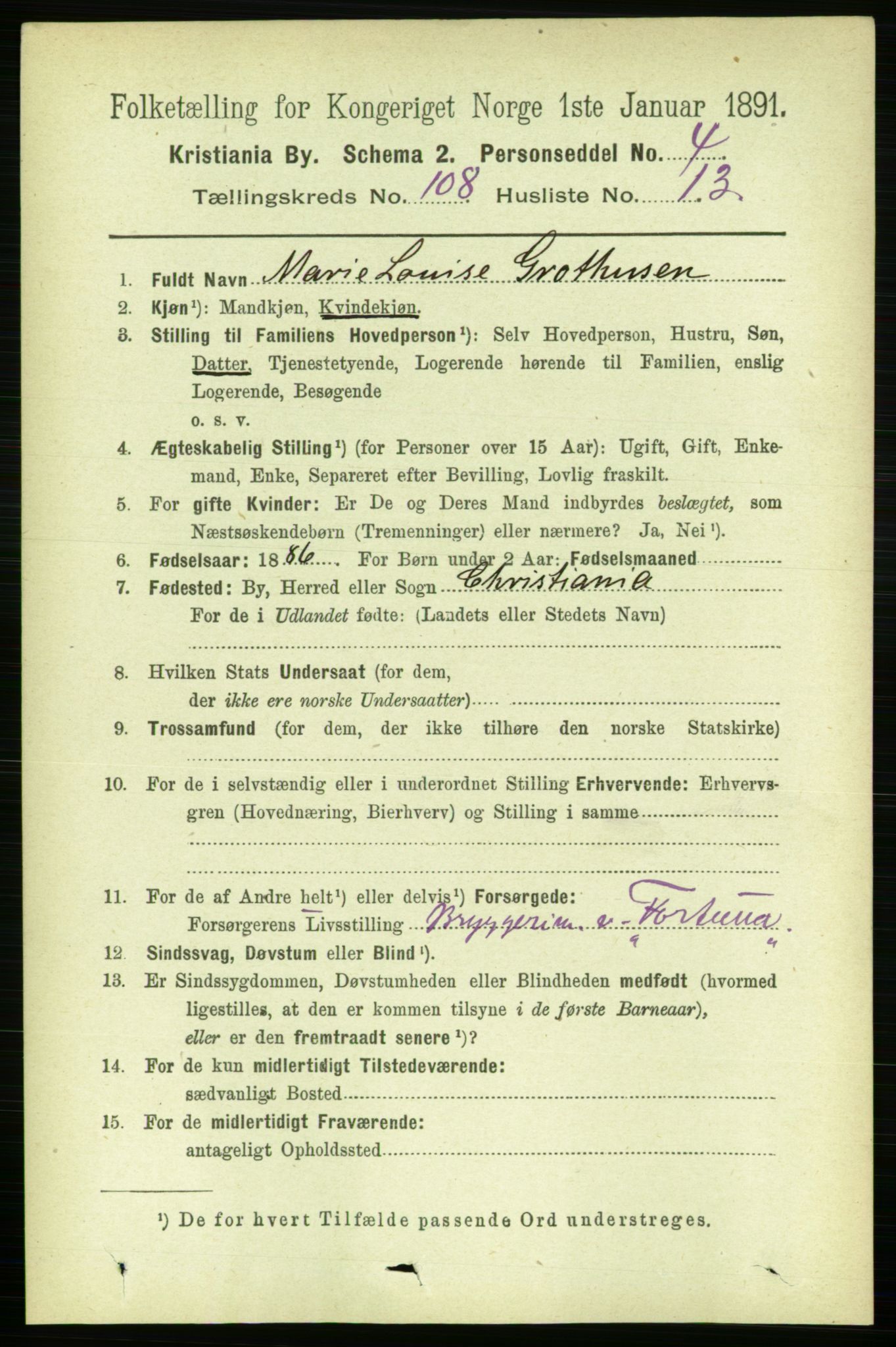 RA, 1891 census for 0301 Kristiania, 1891, p. 55878