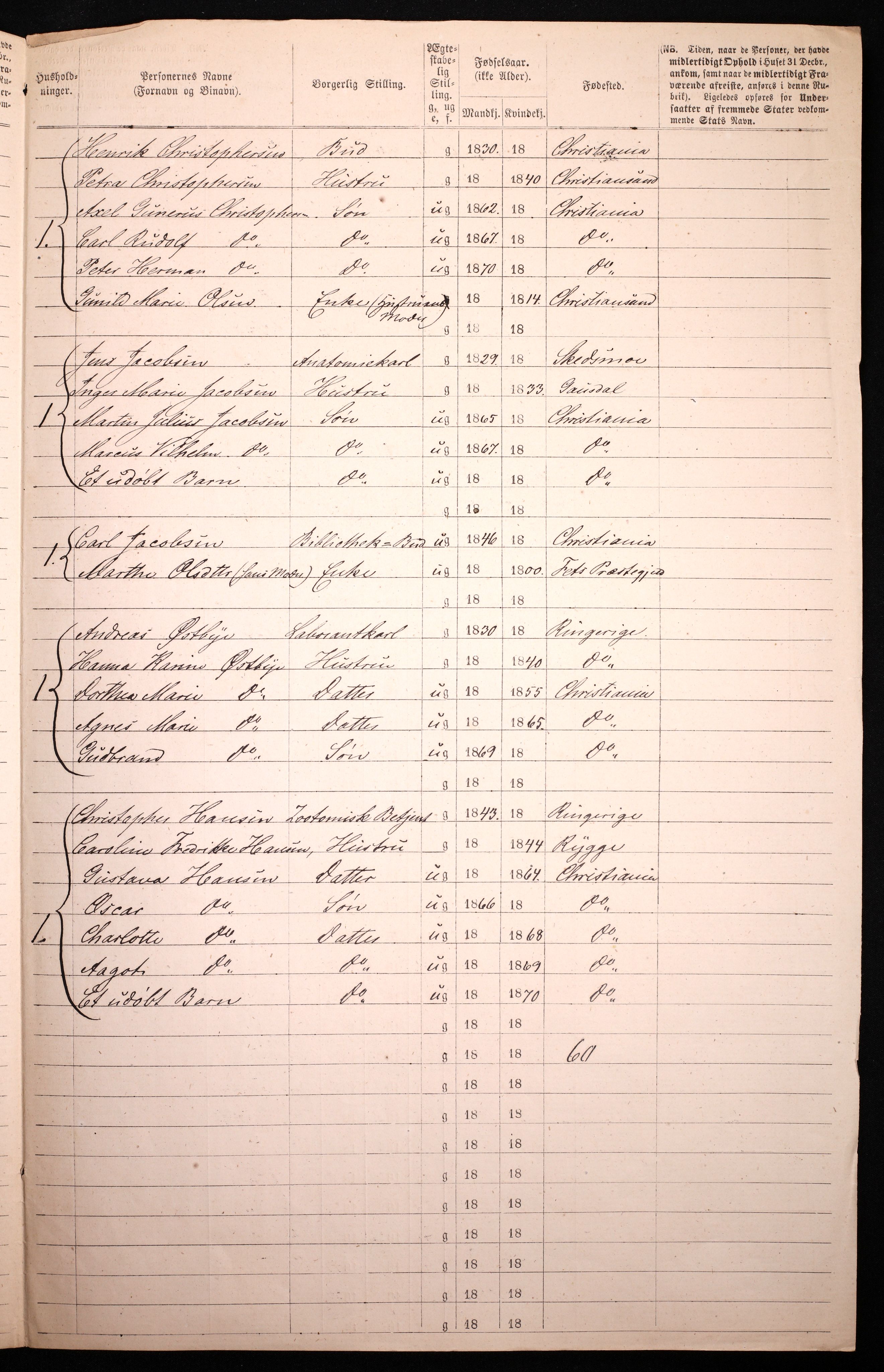 RA, 1870 census for 0301 Kristiania, 1870, p. 548