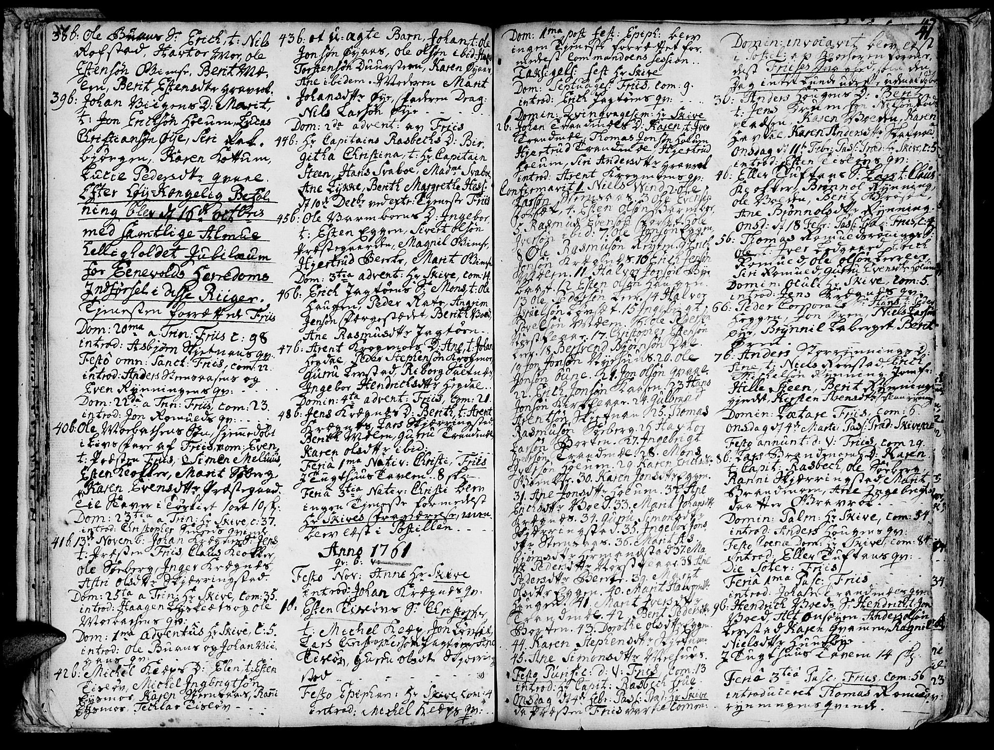 Ministerialprotokoller, klokkerbøker og fødselsregistre - Sør-Trøndelag, SAT/A-1456/691/L1057: Parish register (official) no. 691A01 /1, 1740-1767, p. 41