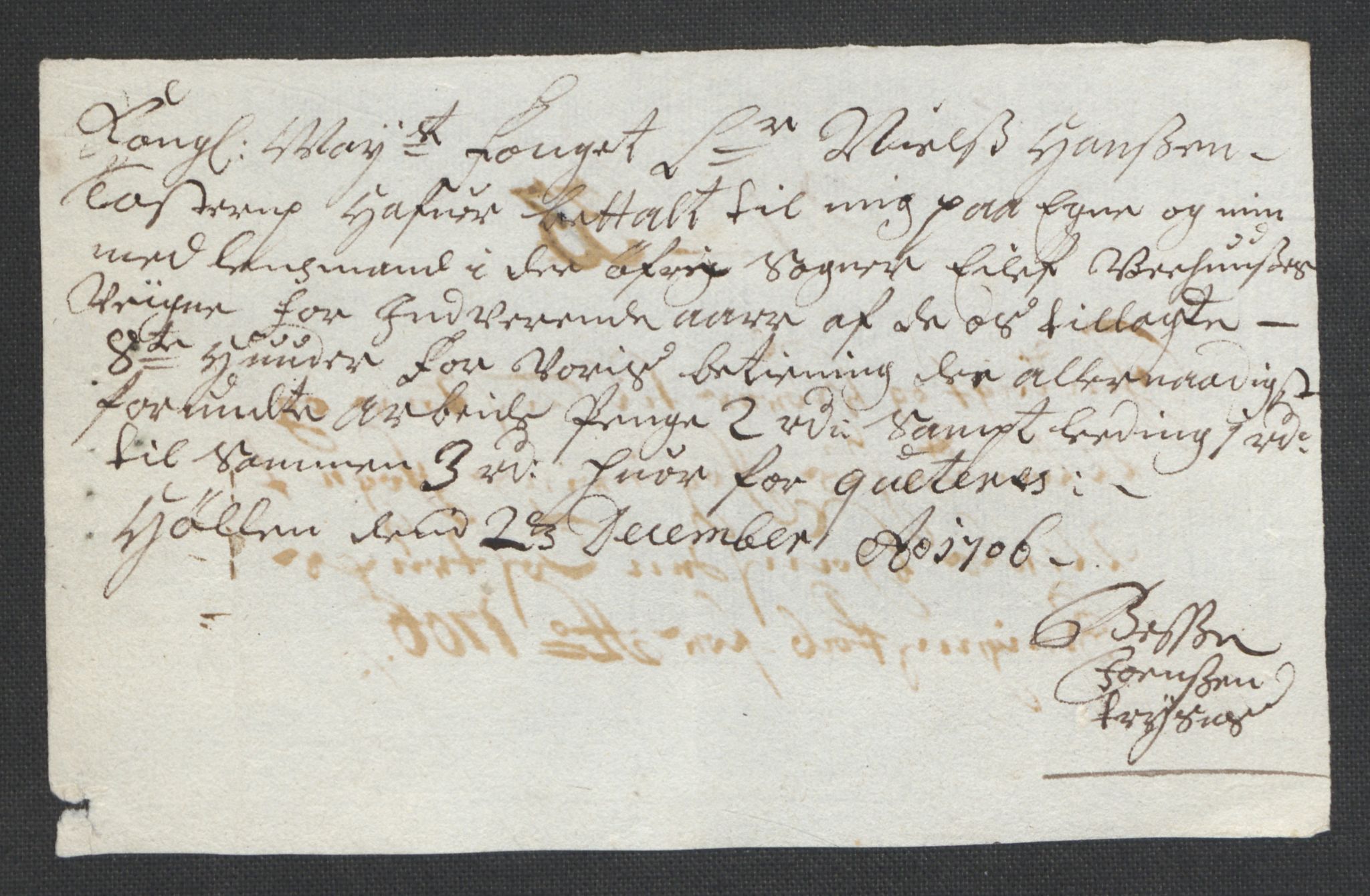 Rentekammeret inntil 1814, Reviderte regnskaper, Fogderegnskap, RA/EA-4092/R43/L2551: Fogderegnskap Lista og Mandal, 1705-1709, p. 374