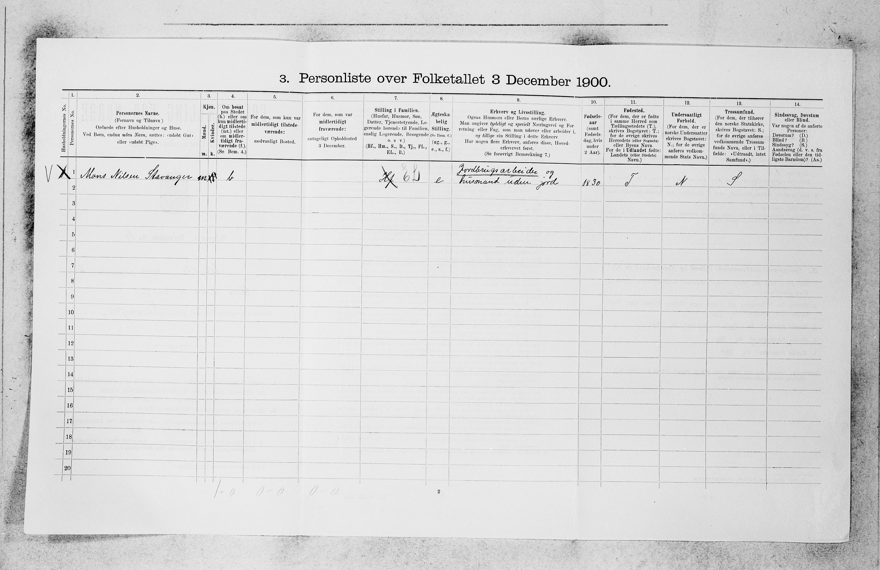 SAB, 1900 census for Askvoll, 1900, p. 173