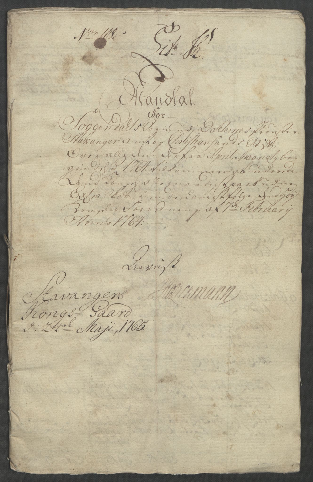 Rentekammeret inntil 1814, Reviderte regnskaper, Fogderegnskap, RA/EA-4092/R46/L2835: Ekstraskatten Jæren og Dalane, 1762-1764, p. 320