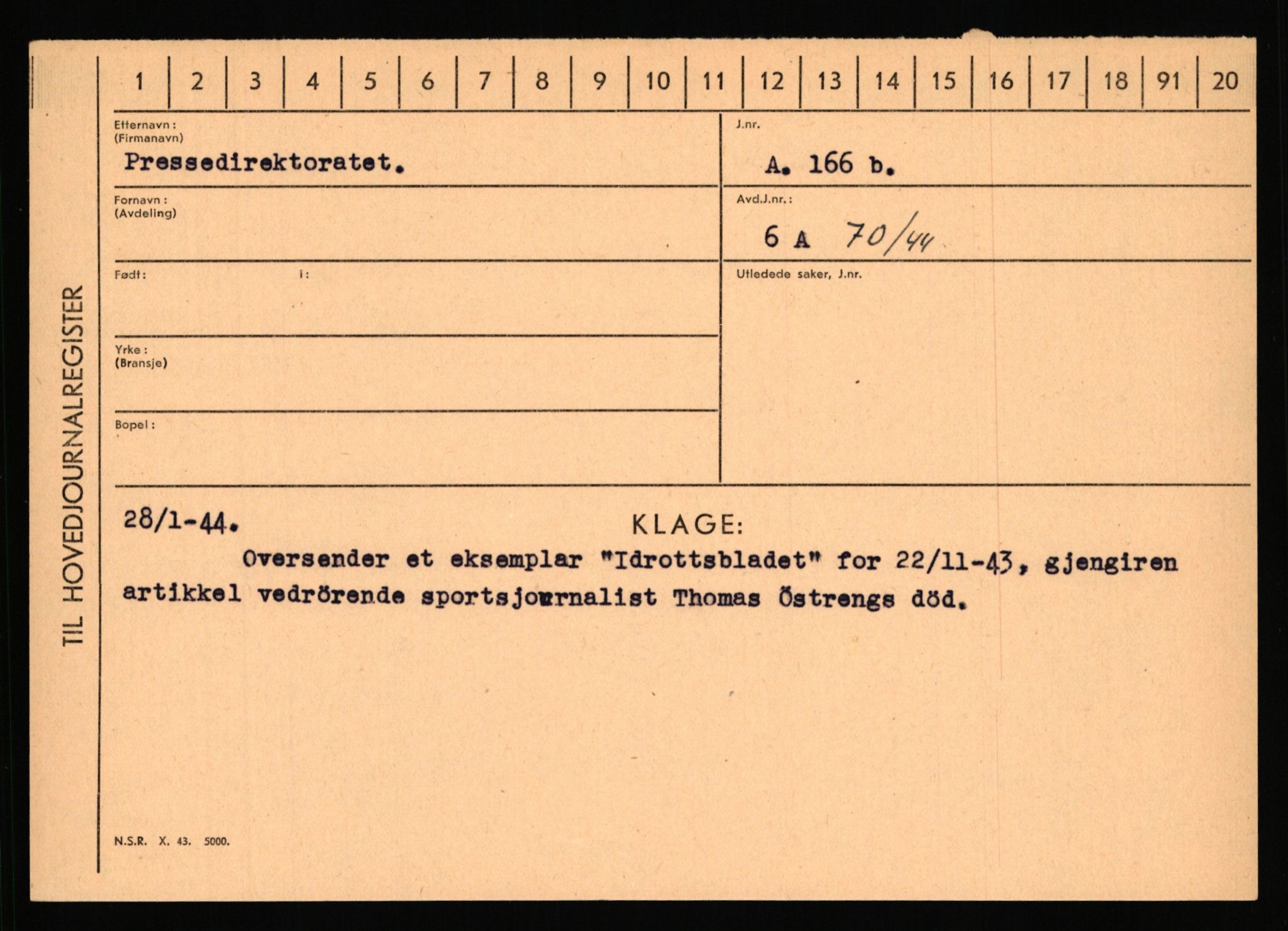 Statspolitiet - Hovedkontoret / Osloavdelingen, AV/RA-S-1329/C/Ca/L0012: Oanæs - Quistgaard	, 1943-1945, p. 4779