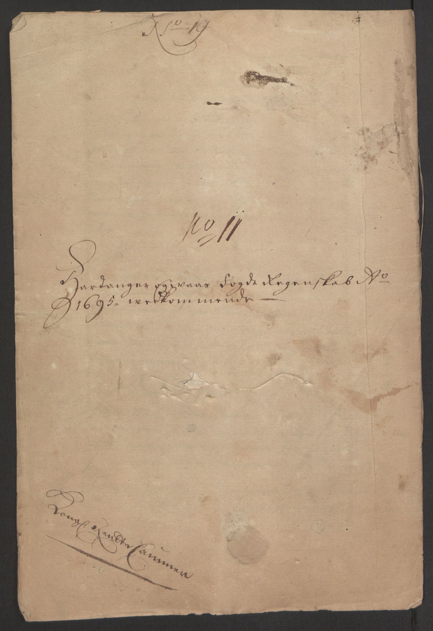 Rentekammeret inntil 1814, Reviderte regnskaper, Fogderegnskap, RA/EA-4092/R48/L2976: Fogderegnskap Sunnhordland og Hardanger, 1695-1696, p. 205