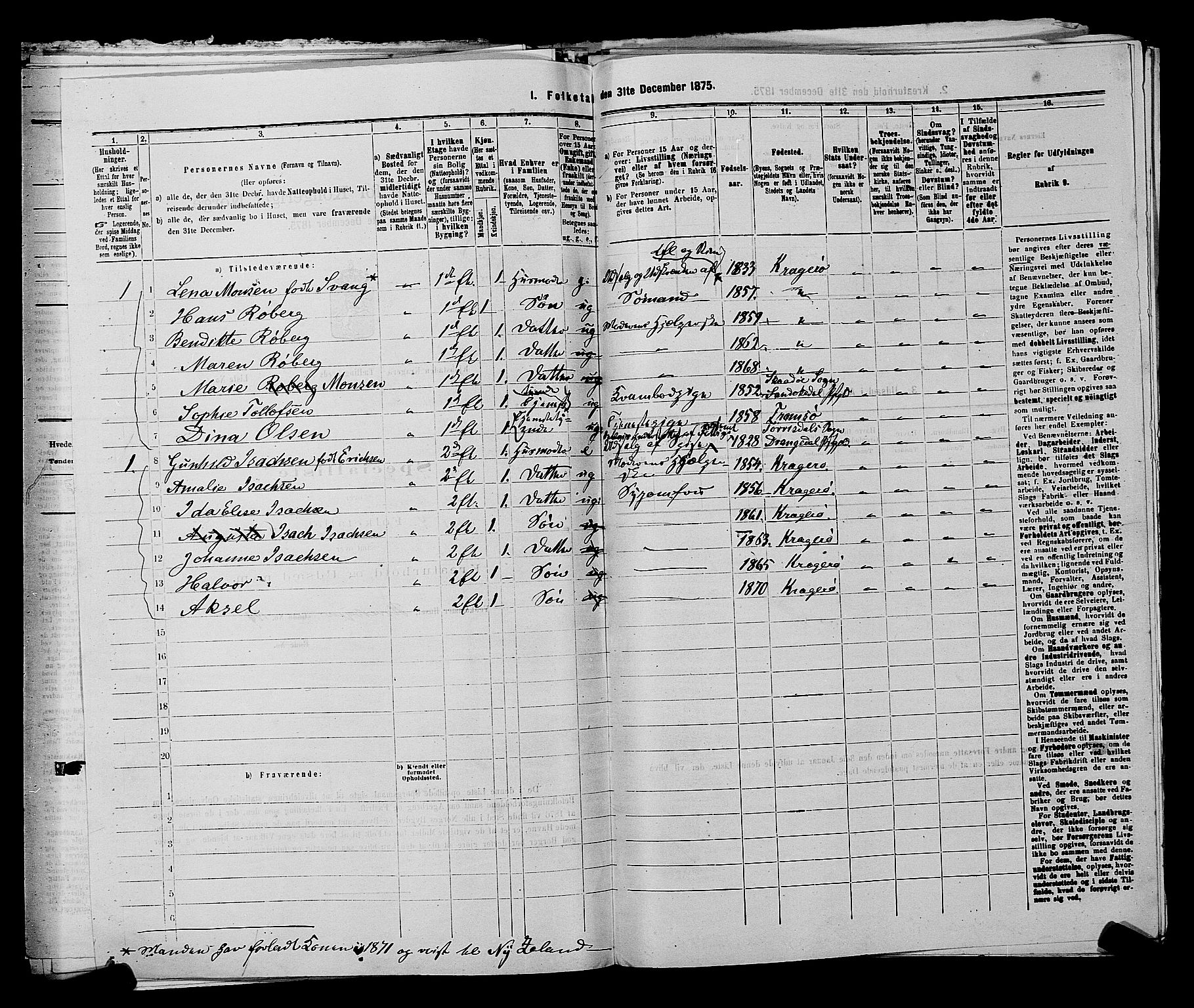 SAKO, 1875 census for 0801P Kragerø, 1875, p. 294