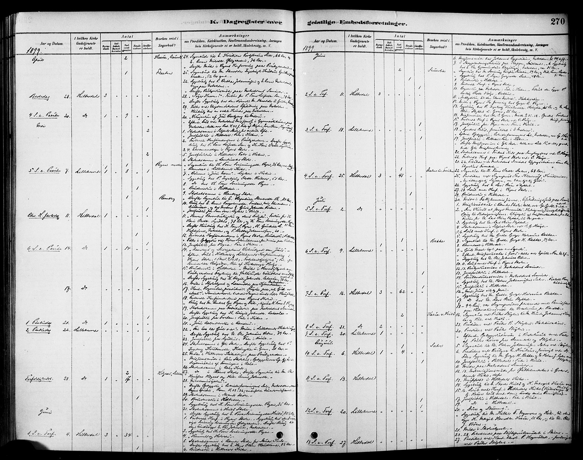 Heddal kirkebøker, AV/SAKO-A-268/F/Fa/L0009: Parish register (official) no. I 9, 1878-1903, p. 270