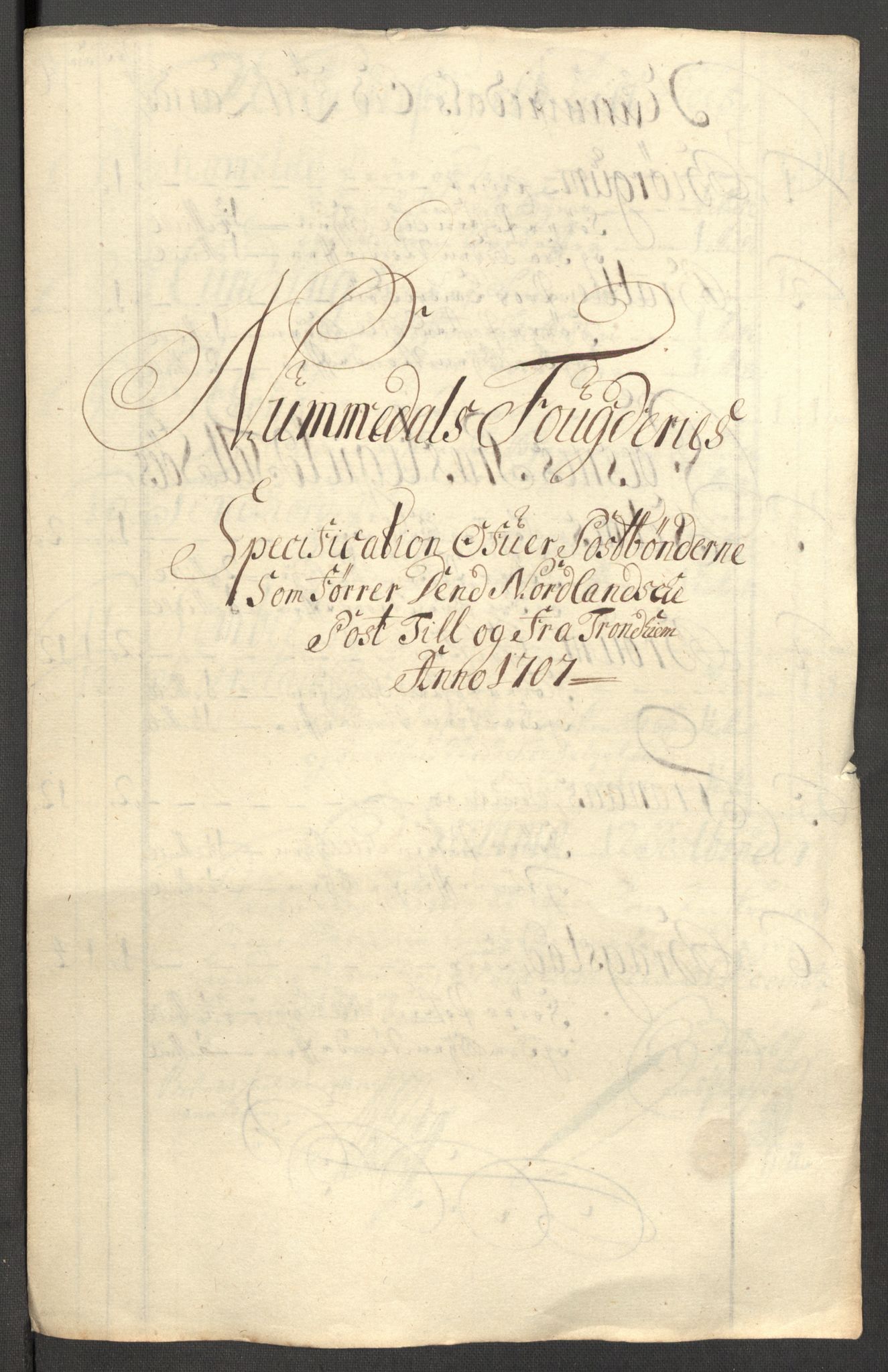 Rentekammeret inntil 1814, Reviderte regnskaper, Fogderegnskap, RA/EA-4092/R64/L4430: Fogderegnskap Namdal, 1707-1708, p. 175