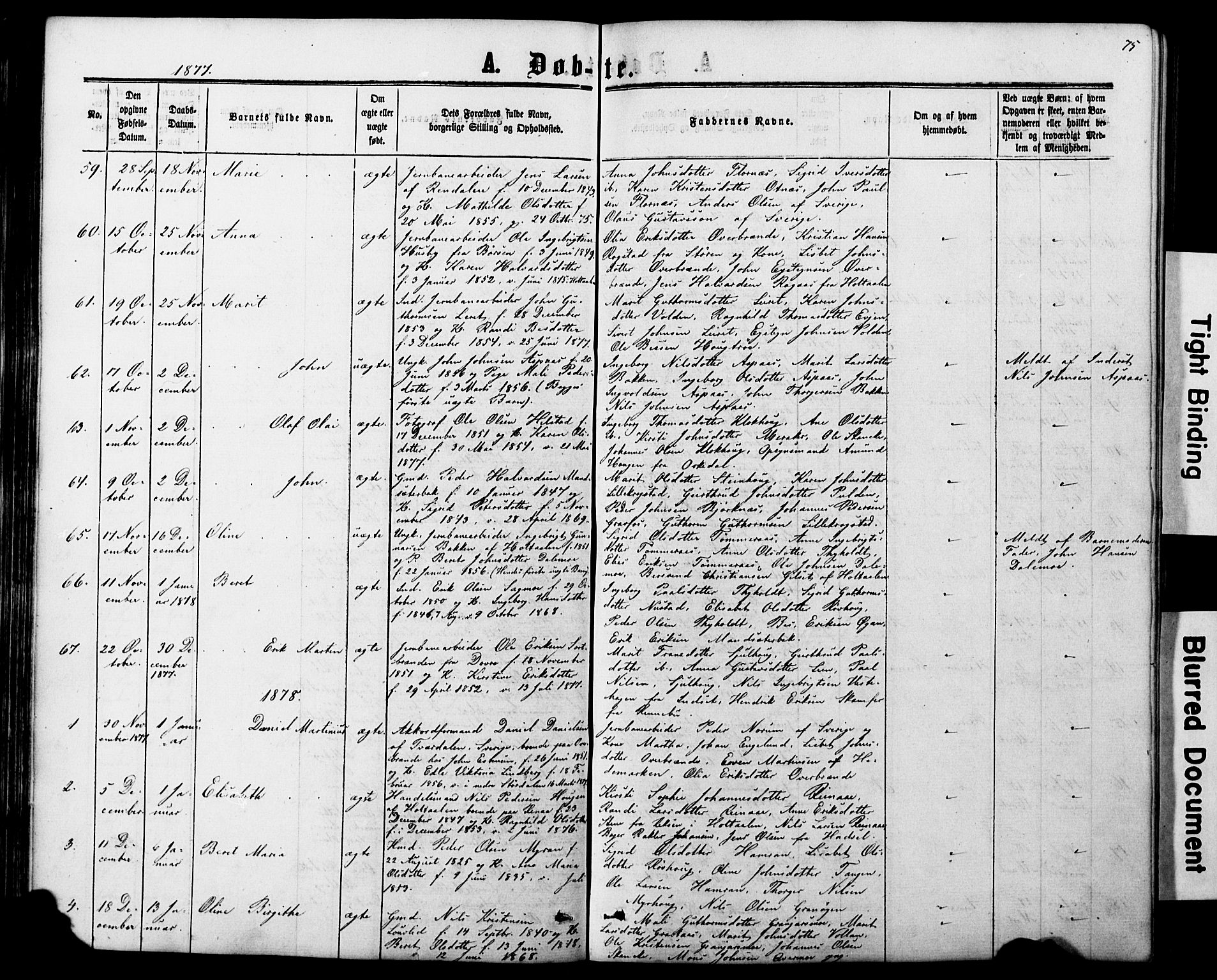 Ministerialprotokoller, klokkerbøker og fødselsregistre - Nord-Trøndelag, SAT/A-1458/706/L0049: Parish register (copy) no. 706C01, 1864-1895, p. 75