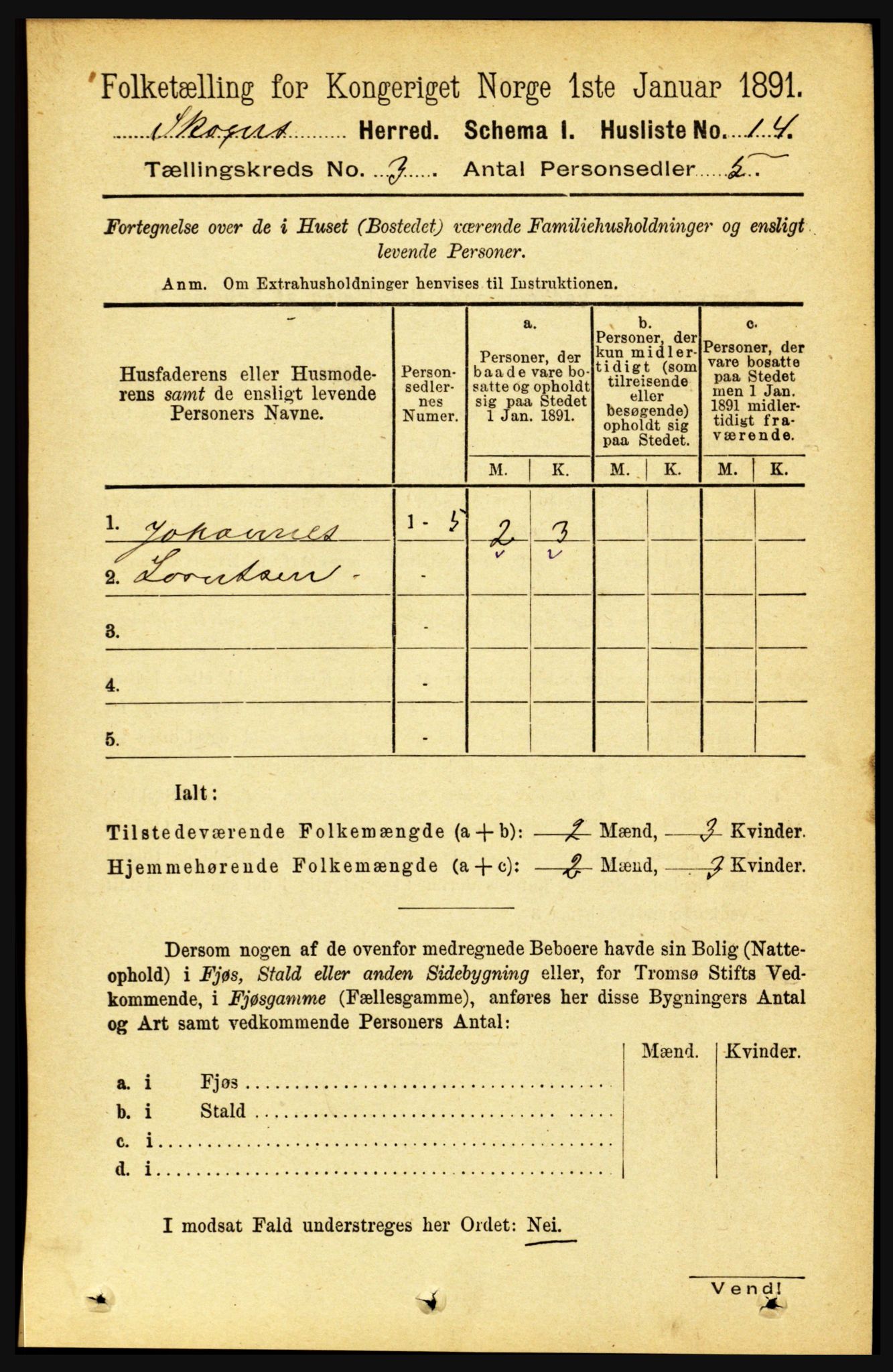 RA, 1891 census for 1719 Skogn, 1891, p. 1550