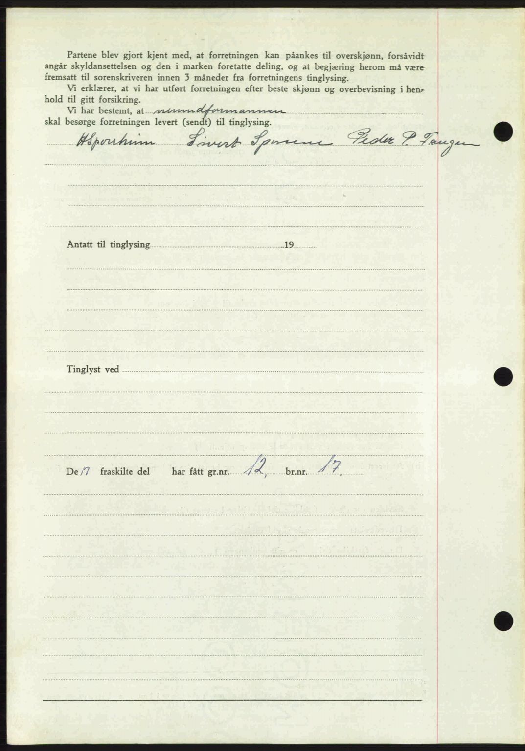 Romsdal sorenskriveri, AV/SAT-A-4149/1/2/2C: Mortgage book no. A30, 1949-1949, Diary no: : 1932/1949