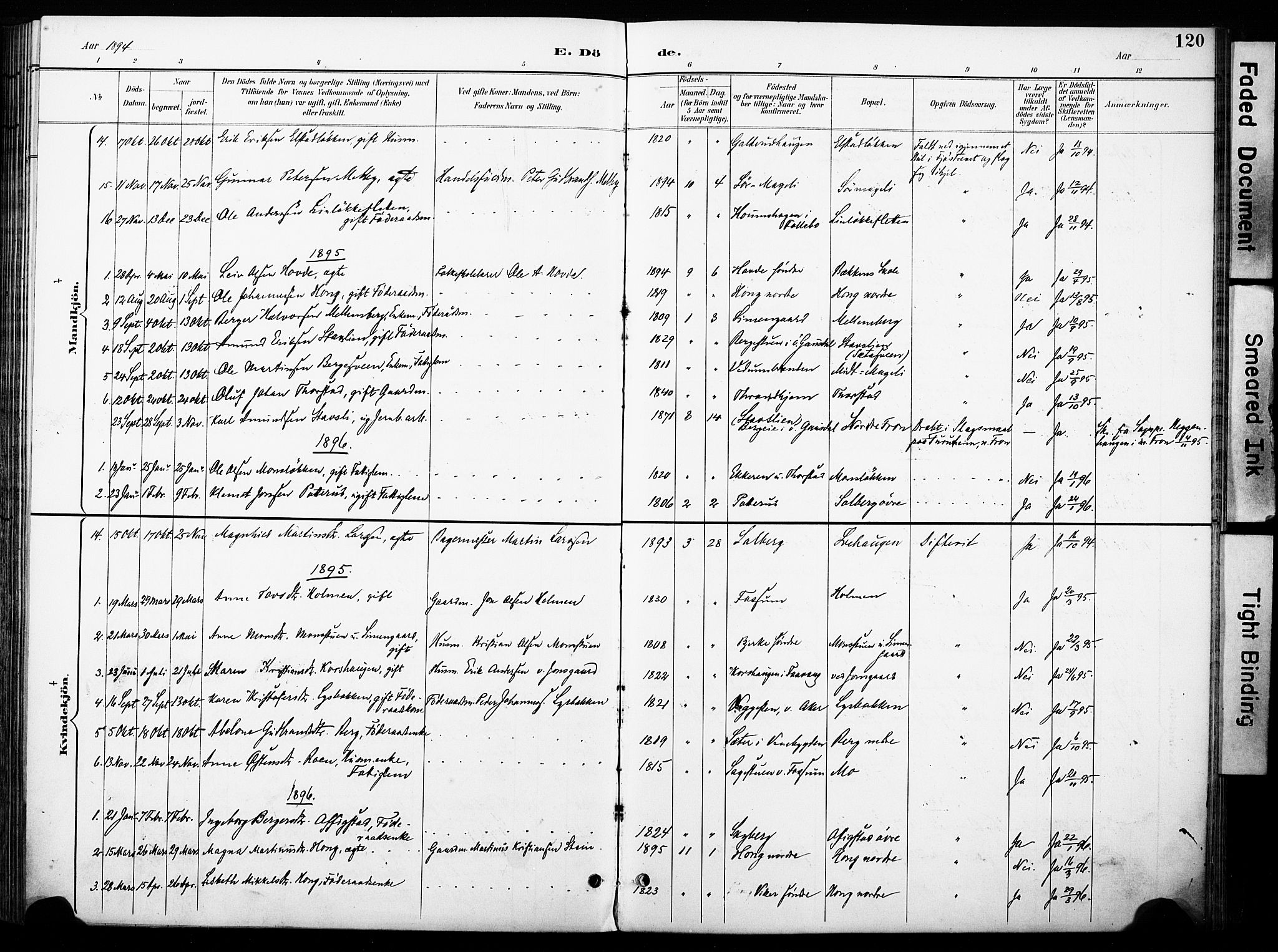 Øyer prestekontor, SAH/PREST-084/H/Ha/Haa/L0011: Parish register (official) no. 11, 1894-1905, p. 120