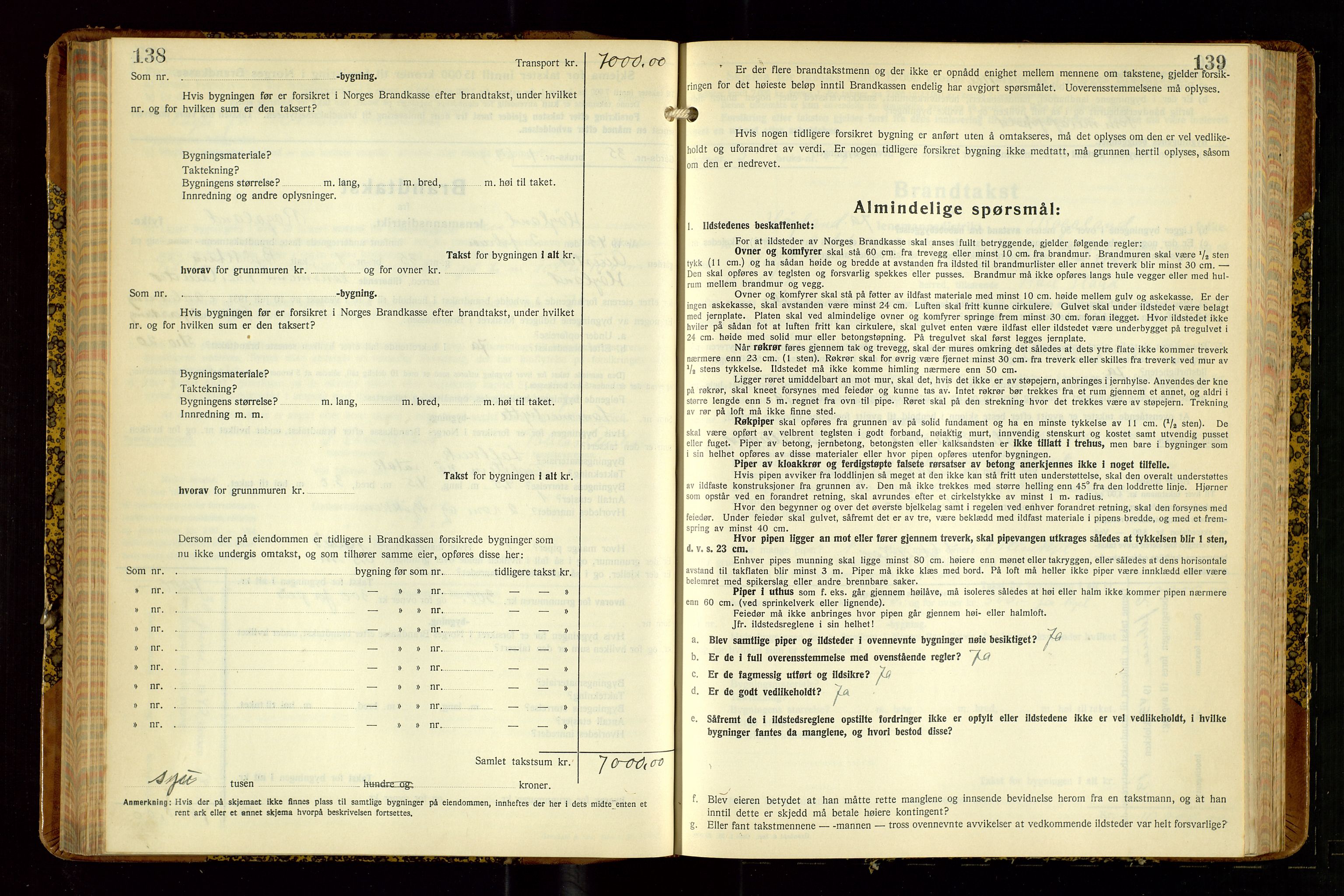 Høyland/Sandnes lensmannskontor, AV/SAST-A-100166/Gob/L0008: "Branntakstprotokoll", 1940-1952, p. 138-139