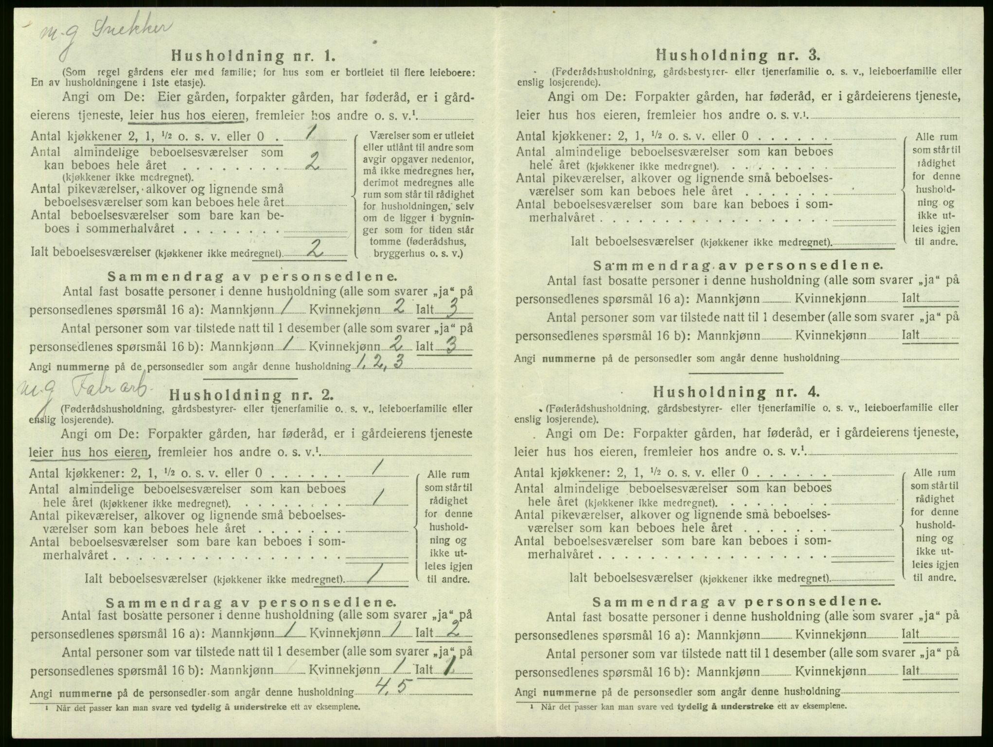 SAKO, 1920 census for Lier, 1920, p. 851