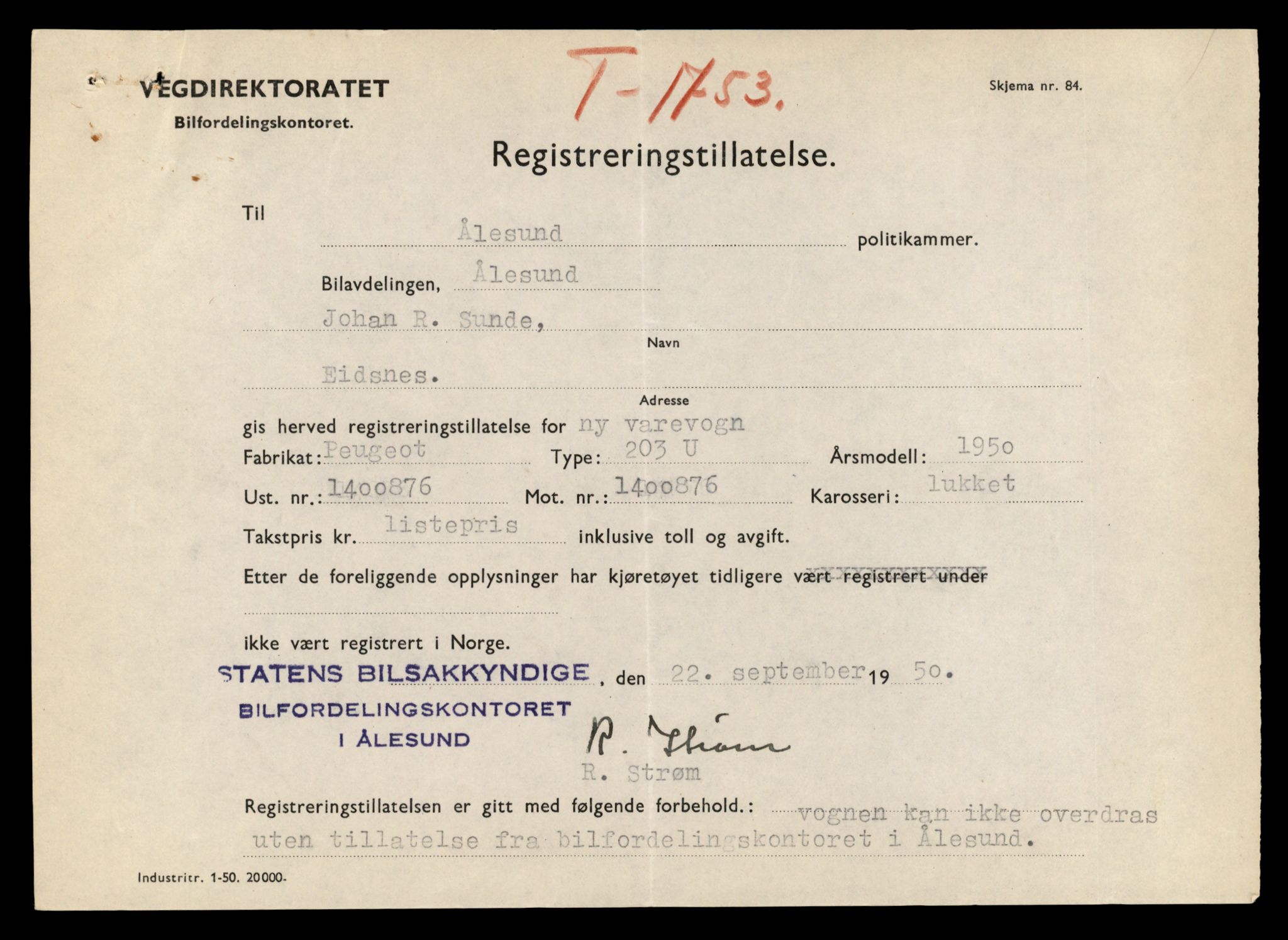 Møre og Romsdal vegkontor - Ålesund trafikkstasjon, AV/SAT-A-4099/F/Fe/L0042: Registreringskort for kjøretøy T 13906 - T 14079, 1927-1998, p. 1929
