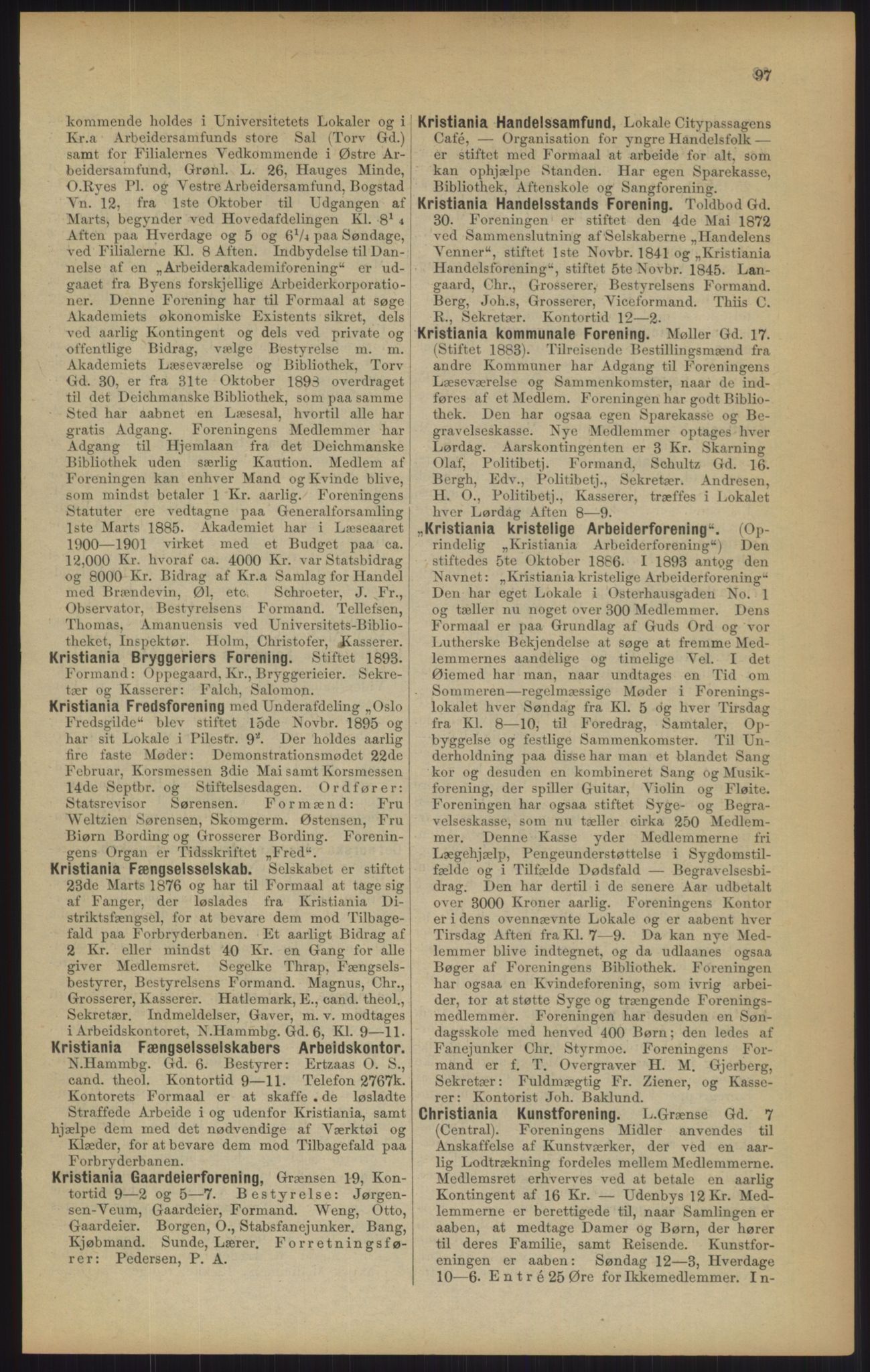 Kristiania/Oslo adressebok, PUBL/-, 1902, p. 97