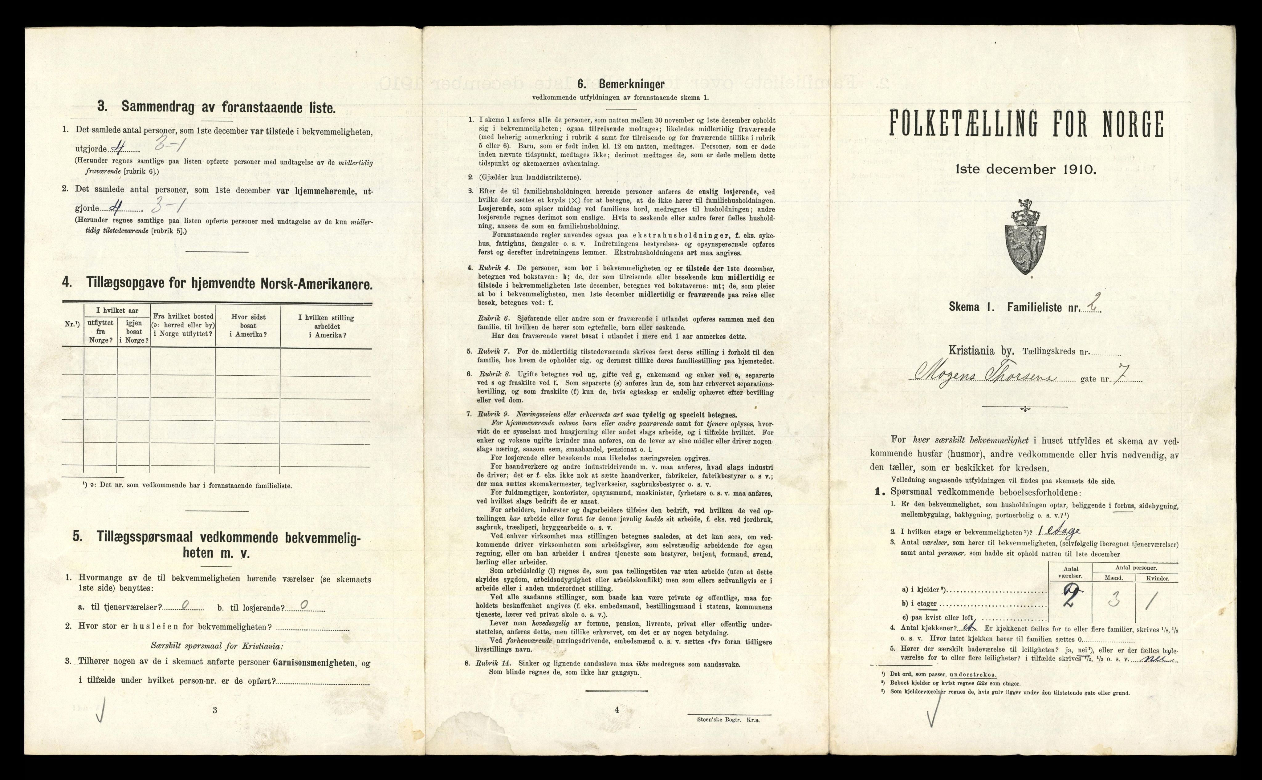 RA, 1910 census for Kristiania, 1910, p. 63927