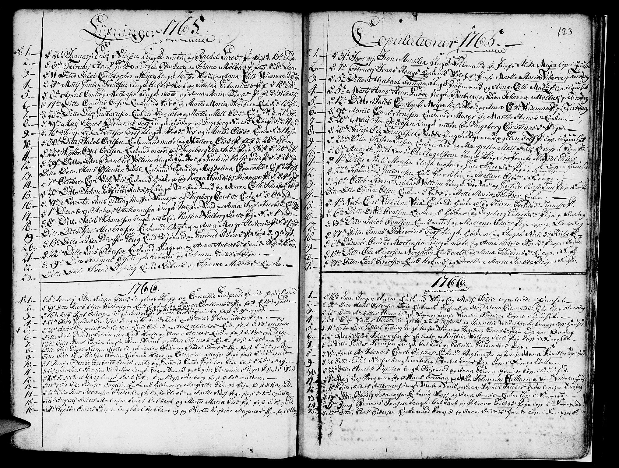 Nykirken Sokneprestembete, SAB/A-77101/H/Haa/L0007: Parish register (official) no. A 7, 1719-1781, p. 123