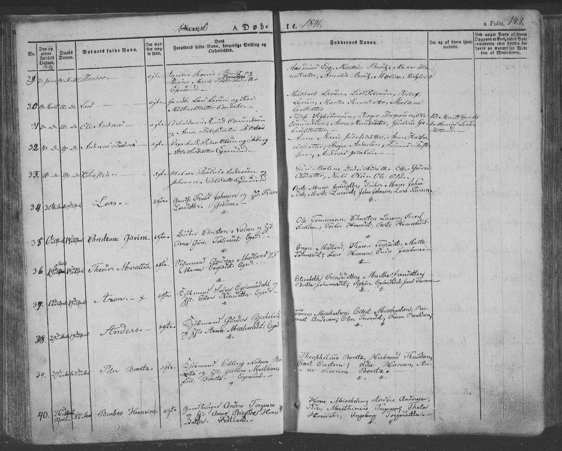Eigersund sokneprestkontor, AV/SAST-A-101807/S08/L0009: Parish register (official) no. A 9, 1827-1850, p. 148