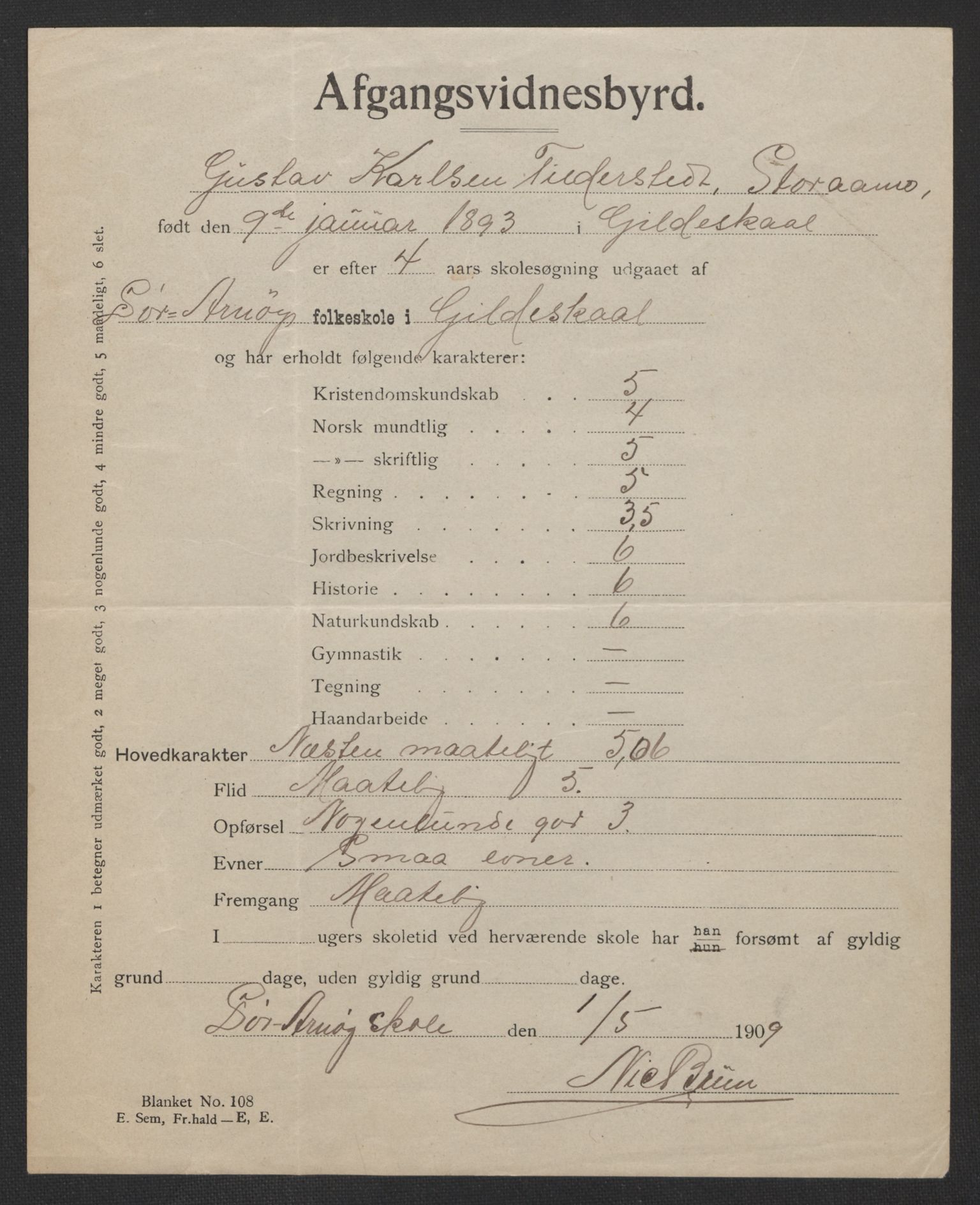 Falstad skolehjem, AV/RA-S-1676/E/Eb/L0009: Elevmapper løpenr. 189-209, 1909-1916, p. 270