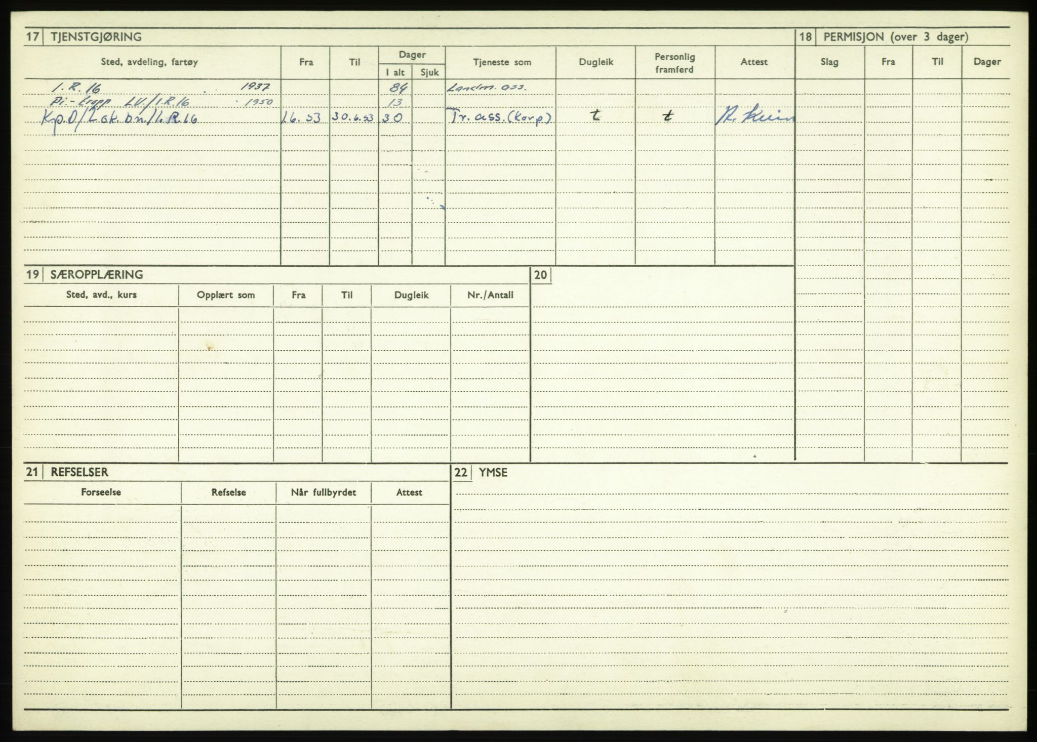 Forsvaret, Troms infanteriregiment nr. 16, AV/RA-RAFA-3146/P/Pa/L0021: Rulleblad for regimentets menige mannskaper, årsklasse 1937, 1937, p. 1182