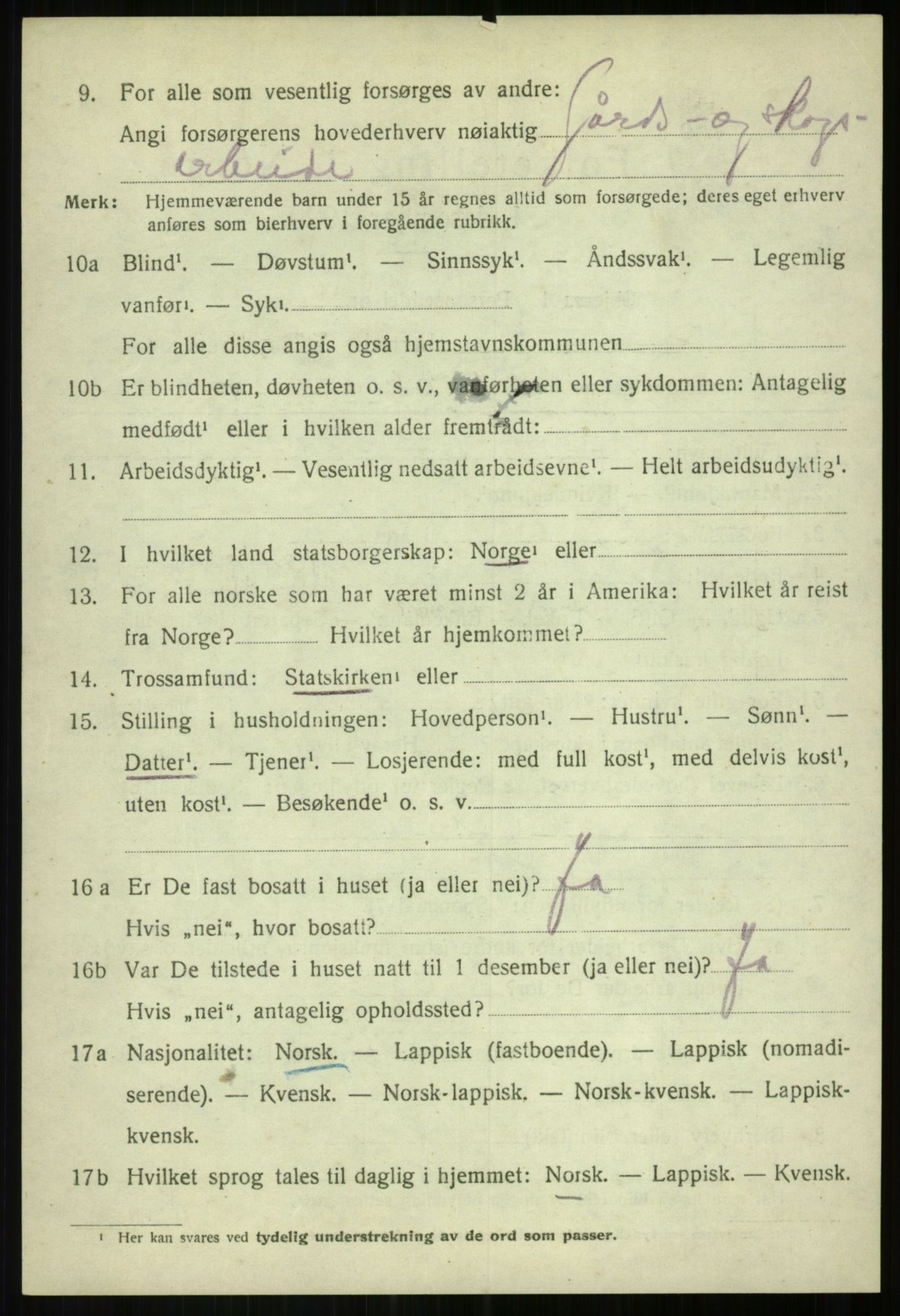 SATØ, 1920 census for Målselv, 1920, p. 2810