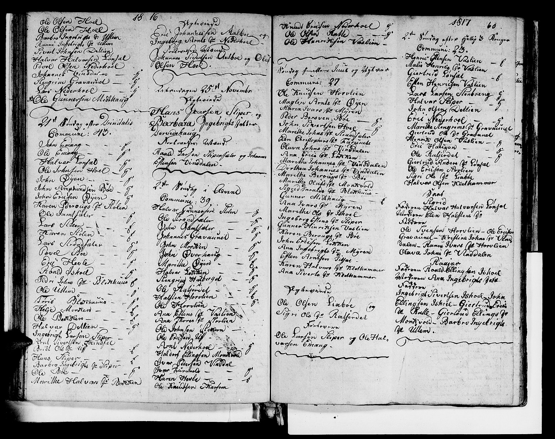 Ministerialprotokoller, klokkerbøker og fødselsregistre - Sør-Trøndelag, SAT/A-1456/679/L0921: Parish register (copy) no. 679C01, 1792-1840, p. 60
