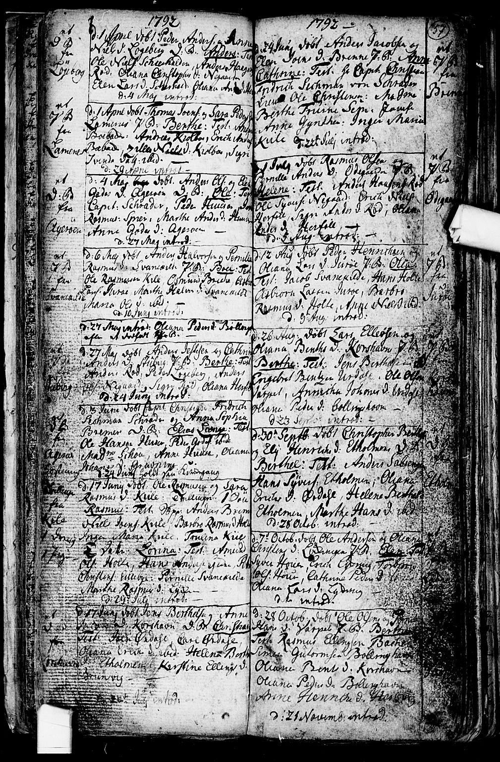 Hvaler prestekontor Kirkebøker, SAO/A-2001/F/Fa/L0003: Parish register (official) no. I 3, 1758-1796, p. 57