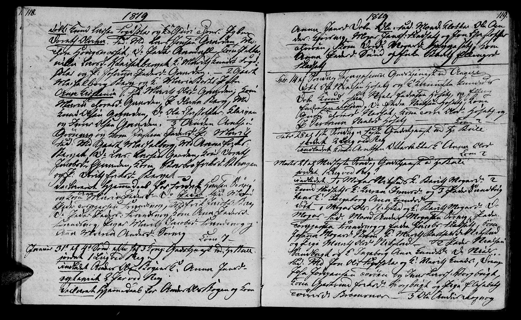 Ministerialprotokoller, klokkerbøker og fødselsregistre - Møre og Romsdal, AV/SAT-A-1454/569/L0817: Parish register (official) no. 569A03, 1805-1819, p. 118-119