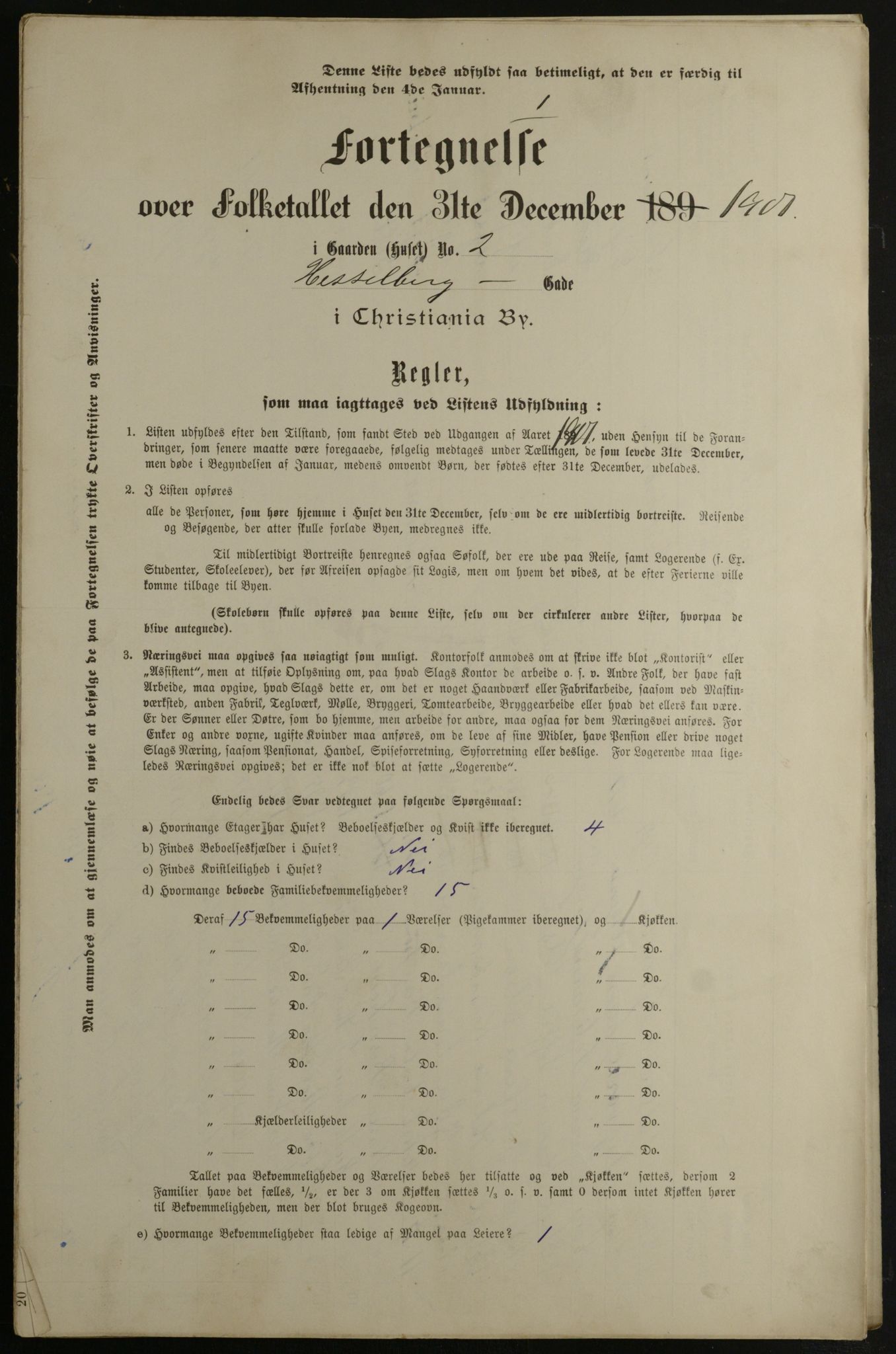 OBA, Municipal Census 1901 for Kristiania, 1901, p. 6290