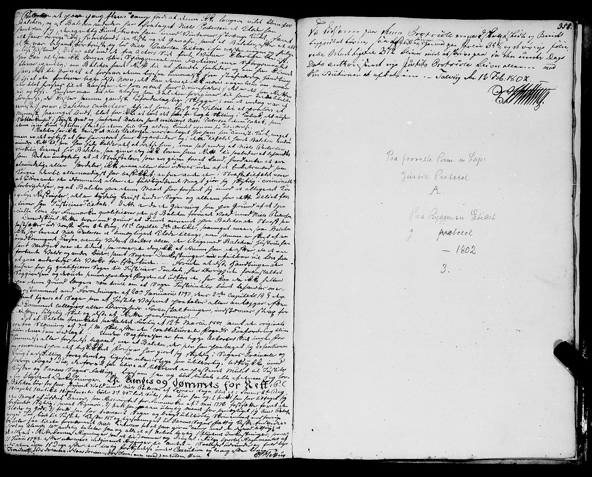 Finnmark sorenskriveri, AV/SATØ-S-0053/F/Fa/L0049: Justisprotokoller, 1789-1802, p. 357b-358a