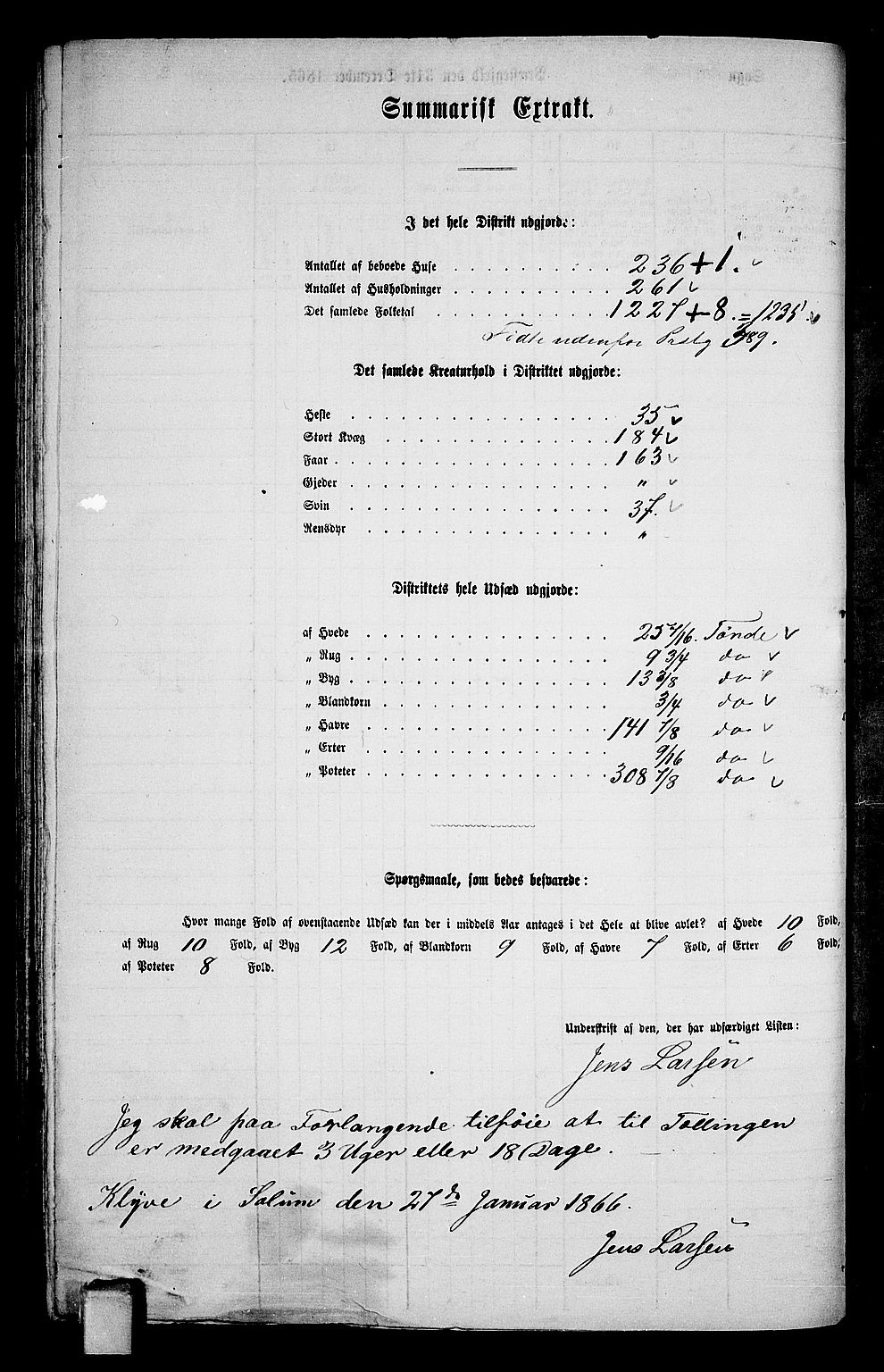 RA, 1865 census for Solum, 1865, p. 115