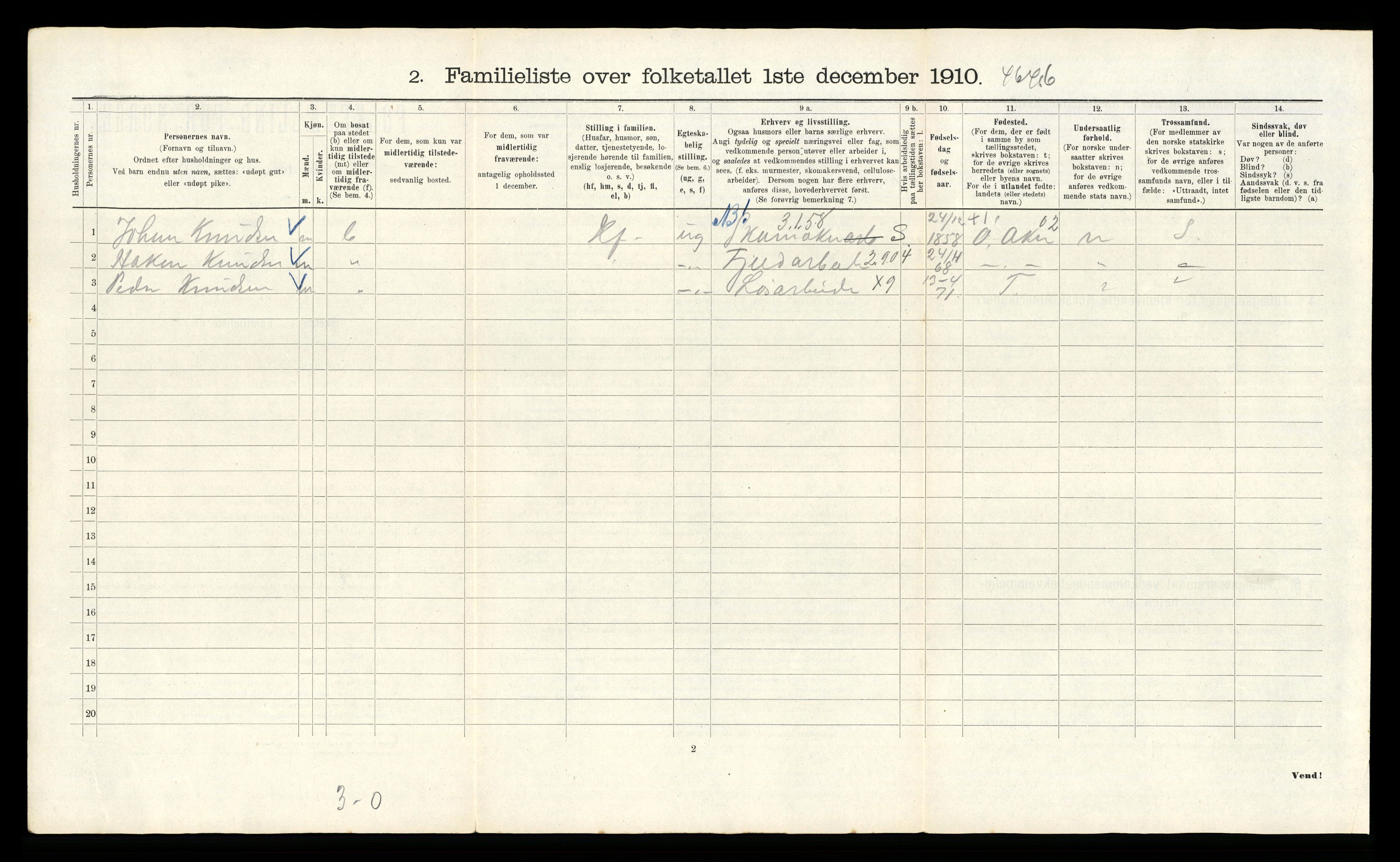 RA, 1910 census for Kristiania, 1910, p. 91012