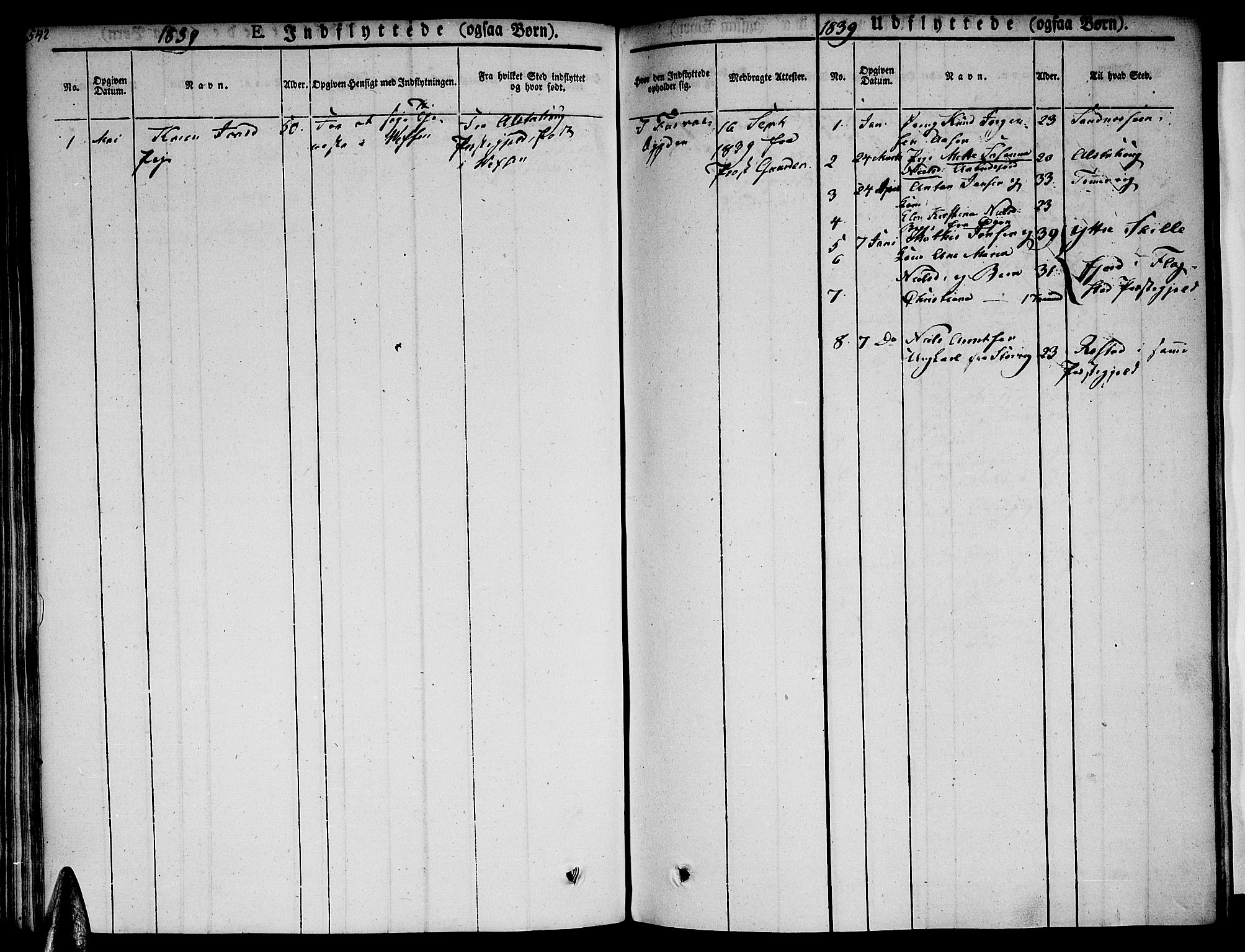 Ministerialprotokoller, klokkerbøker og fødselsregistre - Nordland, AV/SAT-A-1459/820/L0290: Parish register (official) no. 820A11, 1826-1845, p. 542