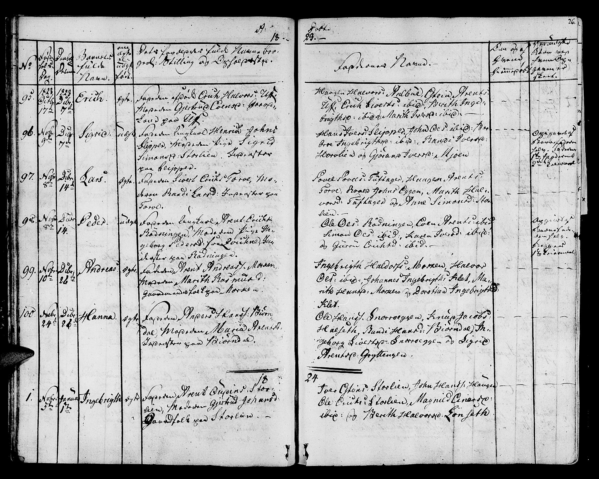 Ministerialprotokoller, klokkerbøker og fødselsregistre - Sør-Trøndelag, SAT/A-1456/678/L0897: Parish register (official) no. 678A06-07, 1821-1847, p. 26