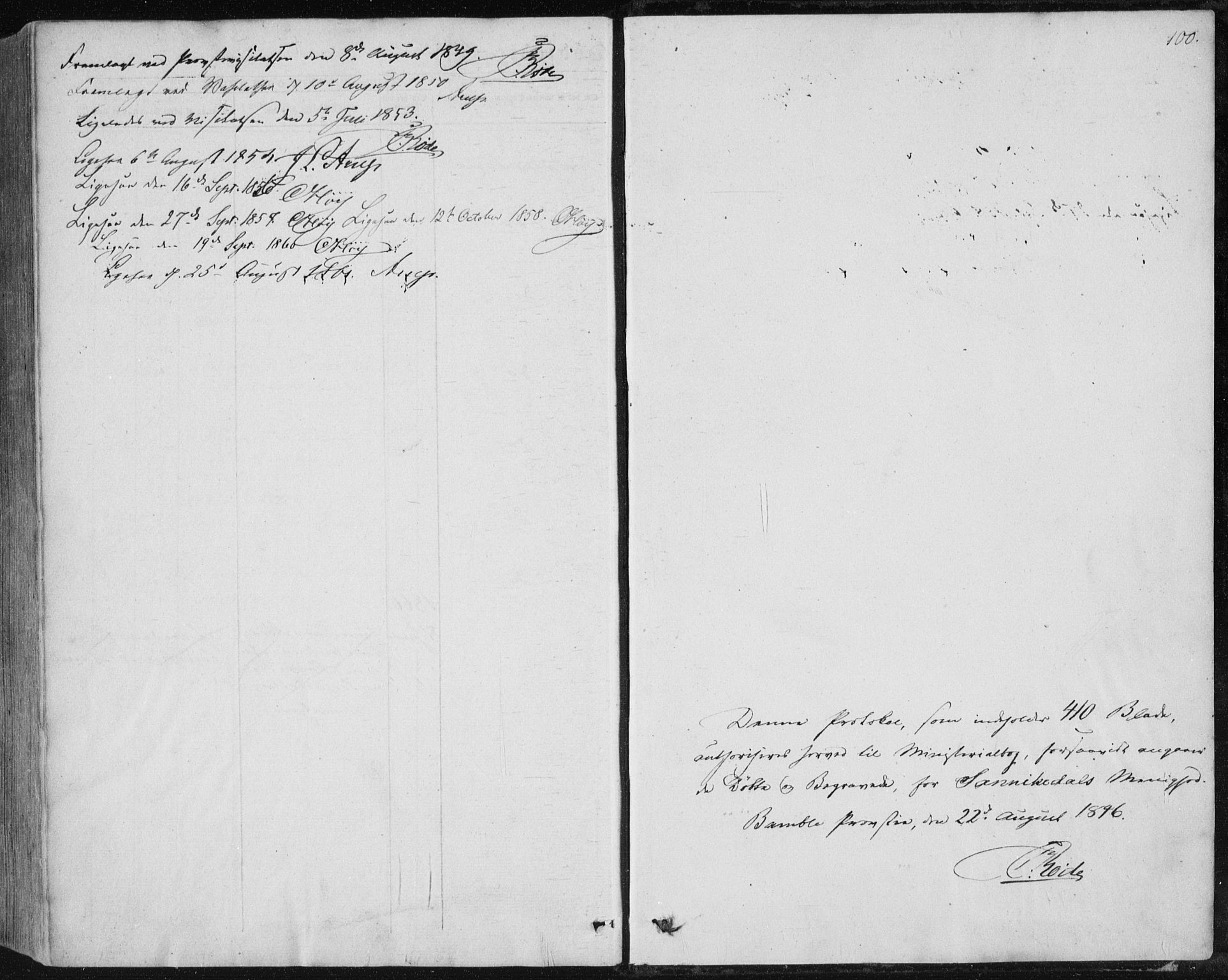 Sannidal kirkebøker, SAKO/A-296/F/Fa/L0008: Parish register (official) no. 8, 1847-1862