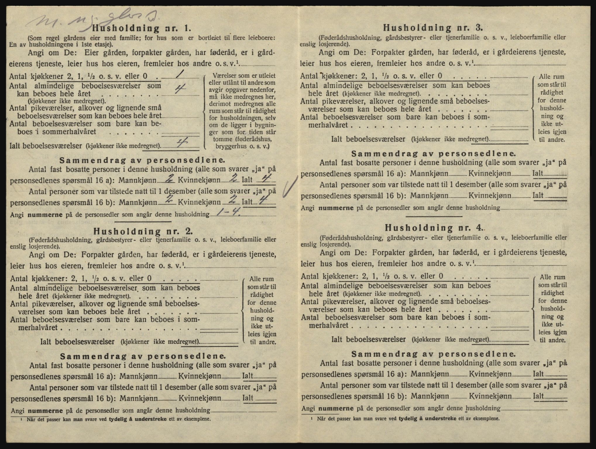 SAO, 1920 census for Eidsberg, 1920, p. 846