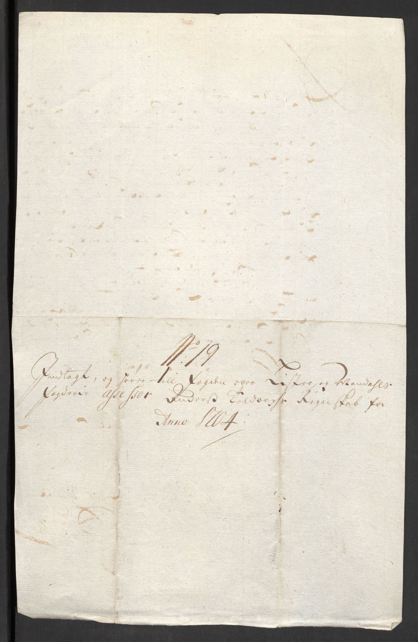 Rentekammeret inntil 1814, Reviderte regnskaper, Fogderegnskap, AV/RA-EA-4092/R43/L2550: Fogderegnskap Lista og Mandal, 1703-1704, p. 307