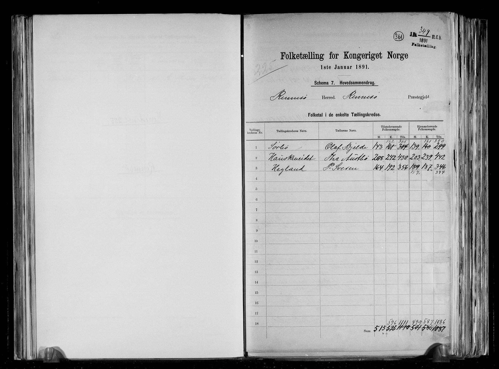 RA, 1891 census for 1142 Rennesøy, 1891, p. 2