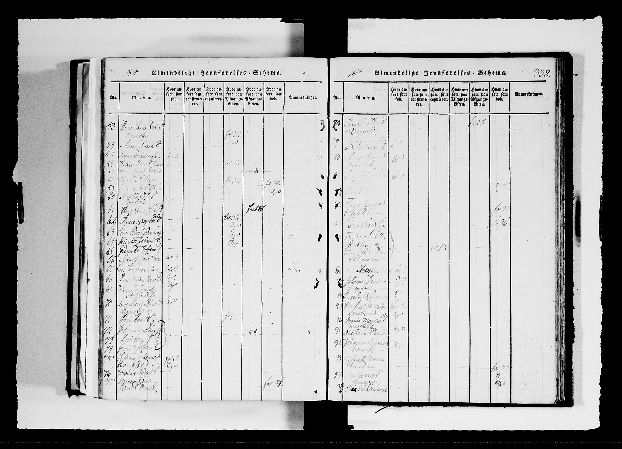 Hobøl prestekontor Kirkebøker, AV/SAO-A-2002/F/Fa/L0002: Parish register (official) no. I 2, 1814-1841, p. 338