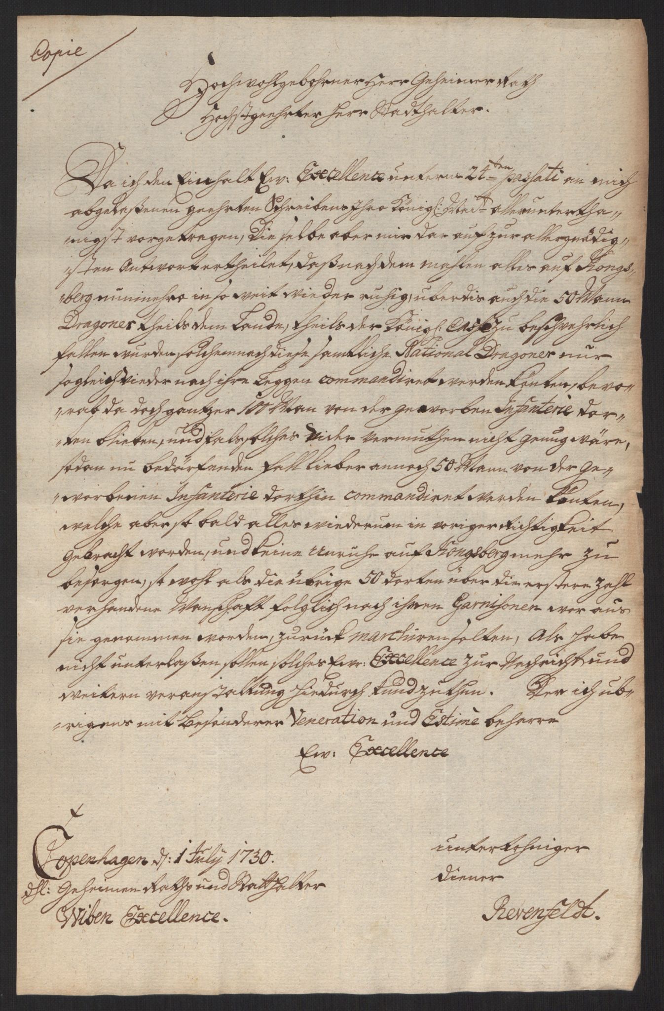 Kommanderende general (KG I) med Det norske krigsdirektorium, AV/RA-EA-5419/D/L0060: Stattholderens, stiftamtmenns og amtmenns brev, 1720-1730, p. 440