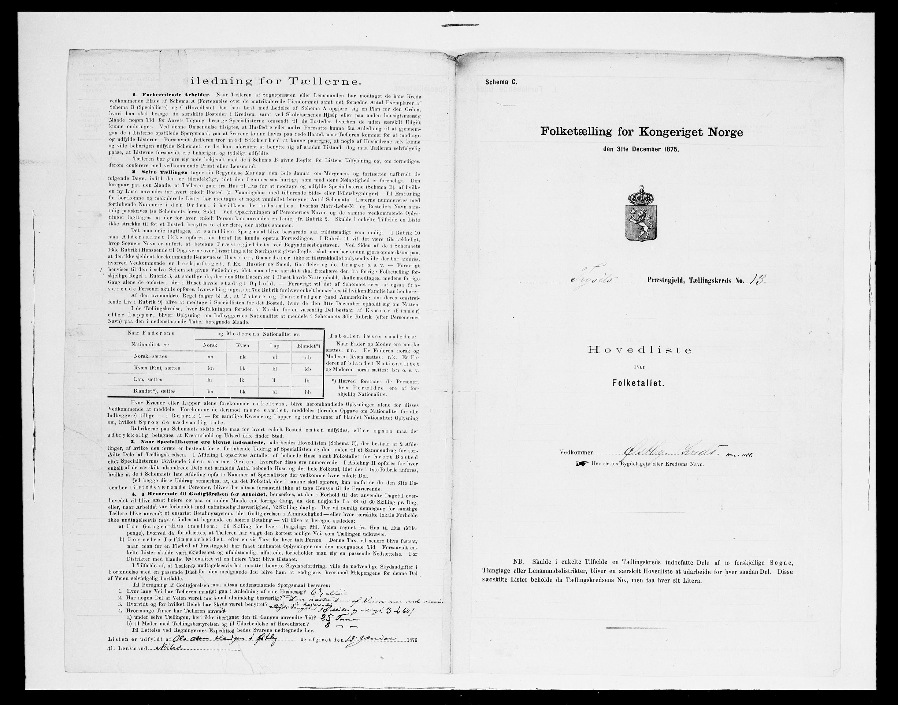 SAH, 1875 census for 0428P Trysil, 1875, p. 41