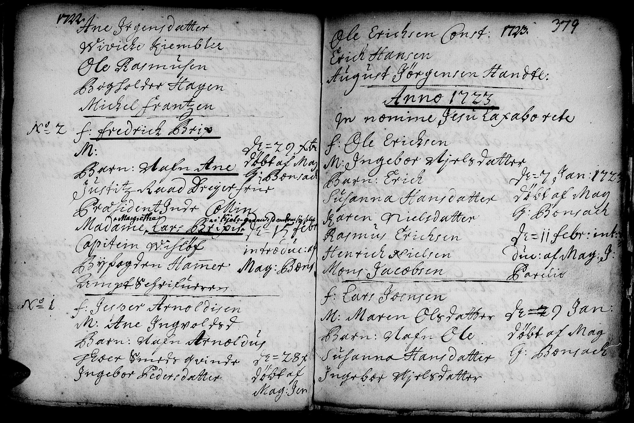 Ministerialprotokoller, klokkerbøker og fødselsregistre - Sør-Trøndelag, SAT/A-1456/601/L0035: Parish register (official) no. 601A03, 1713-1728, p. 379