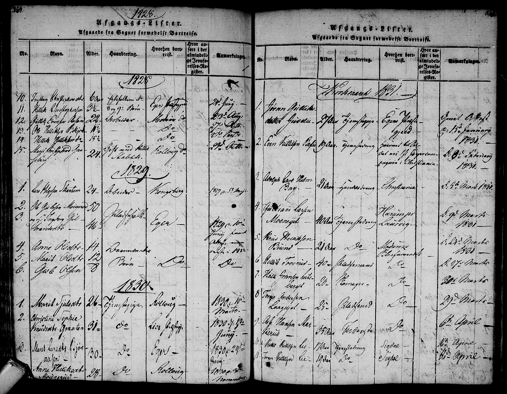 Flesberg kirkebøker, AV/SAKO-A-18/F/Fa/L0005: Parish register (official) no. I 5, 1816-1834, p. 563-564