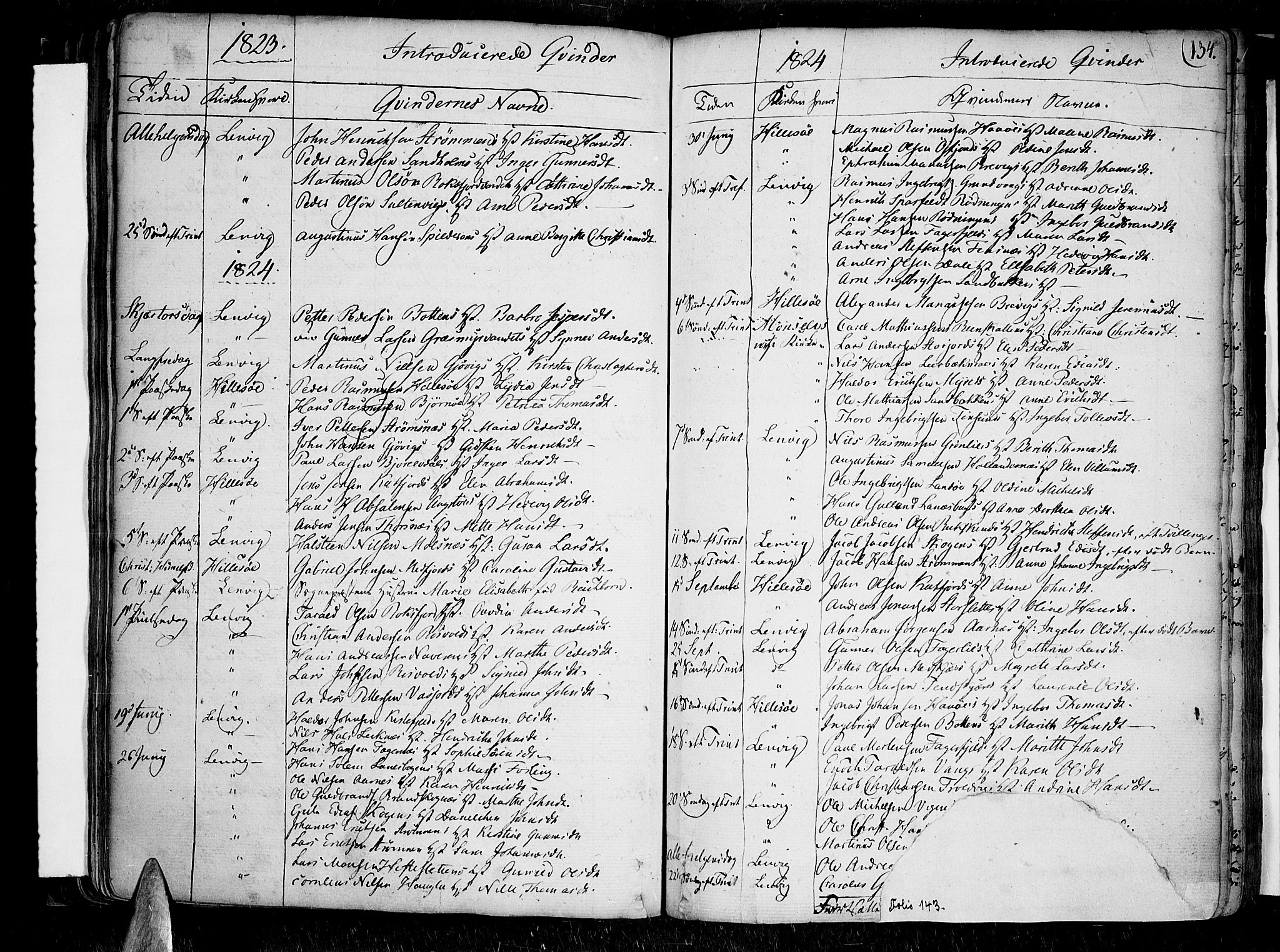 Lenvik sokneprestembete, SATØ/S-1310/H/Ha/Haa/L0002kirke: Parish register (official) no. 2, 1784-1820, p. 134