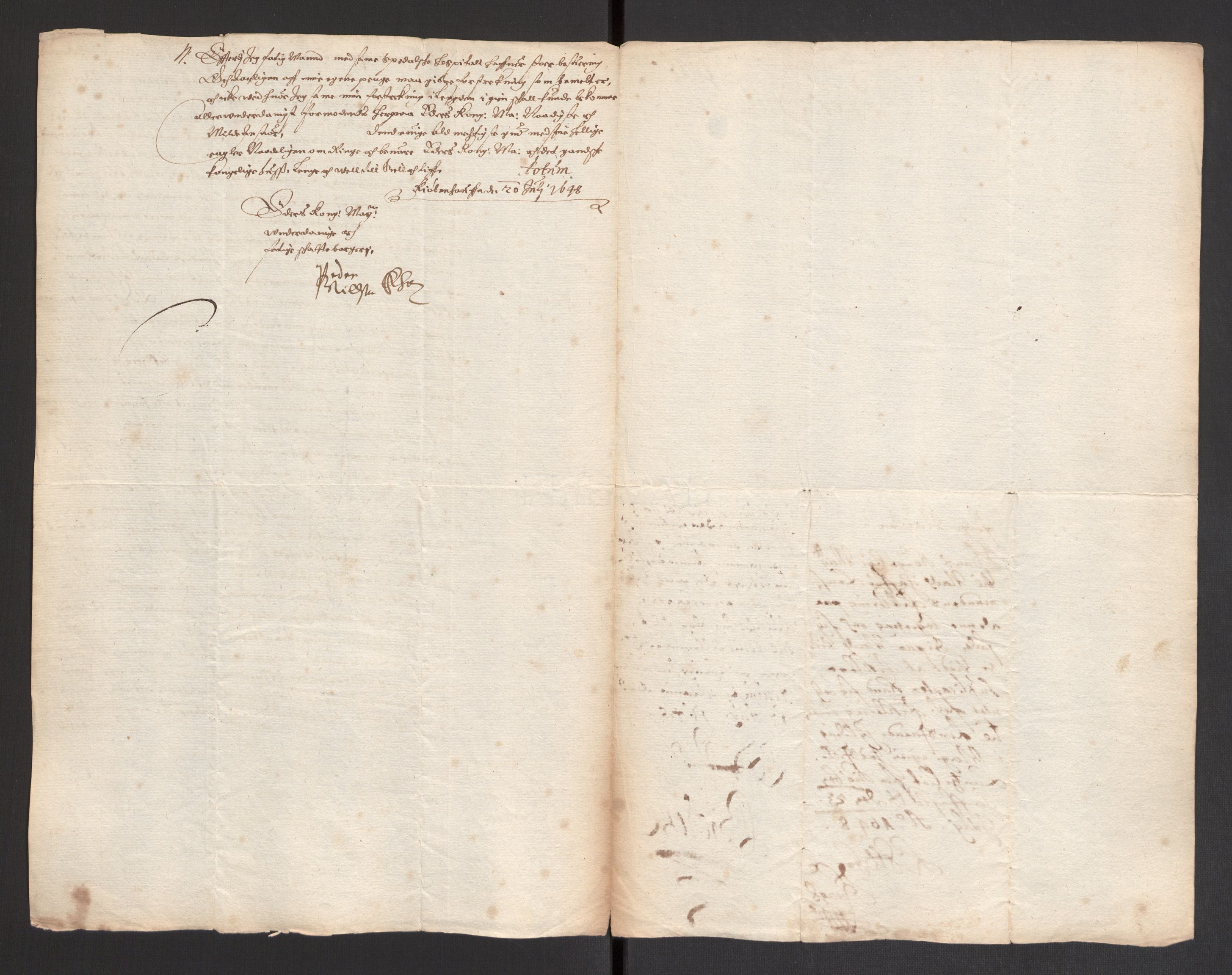 Danske Kanselli 1572-1799, AV/RA-EA-3023/F/Fc/Fcc/Fcca/L0012: Norske innlegg 1572-1799, 1648-1649, p. 14