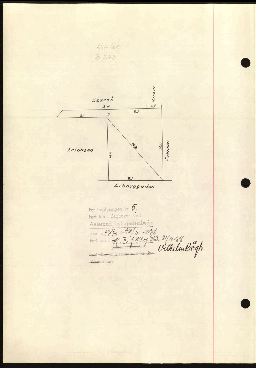 Ålesund byfogd, AV/SAT-A-4384: Mortgage book no. 34 II, 1938-1940, Diary no: : 1370/1938