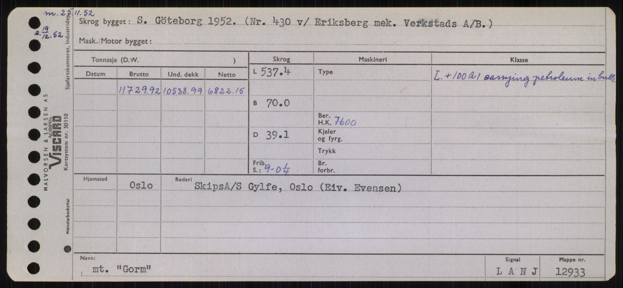 Sjøfartsdirektoratet med forløpere, Skipsmålingen, RA/S-1627/H/Hb/L0002: Fartøy, E-H, p. 241