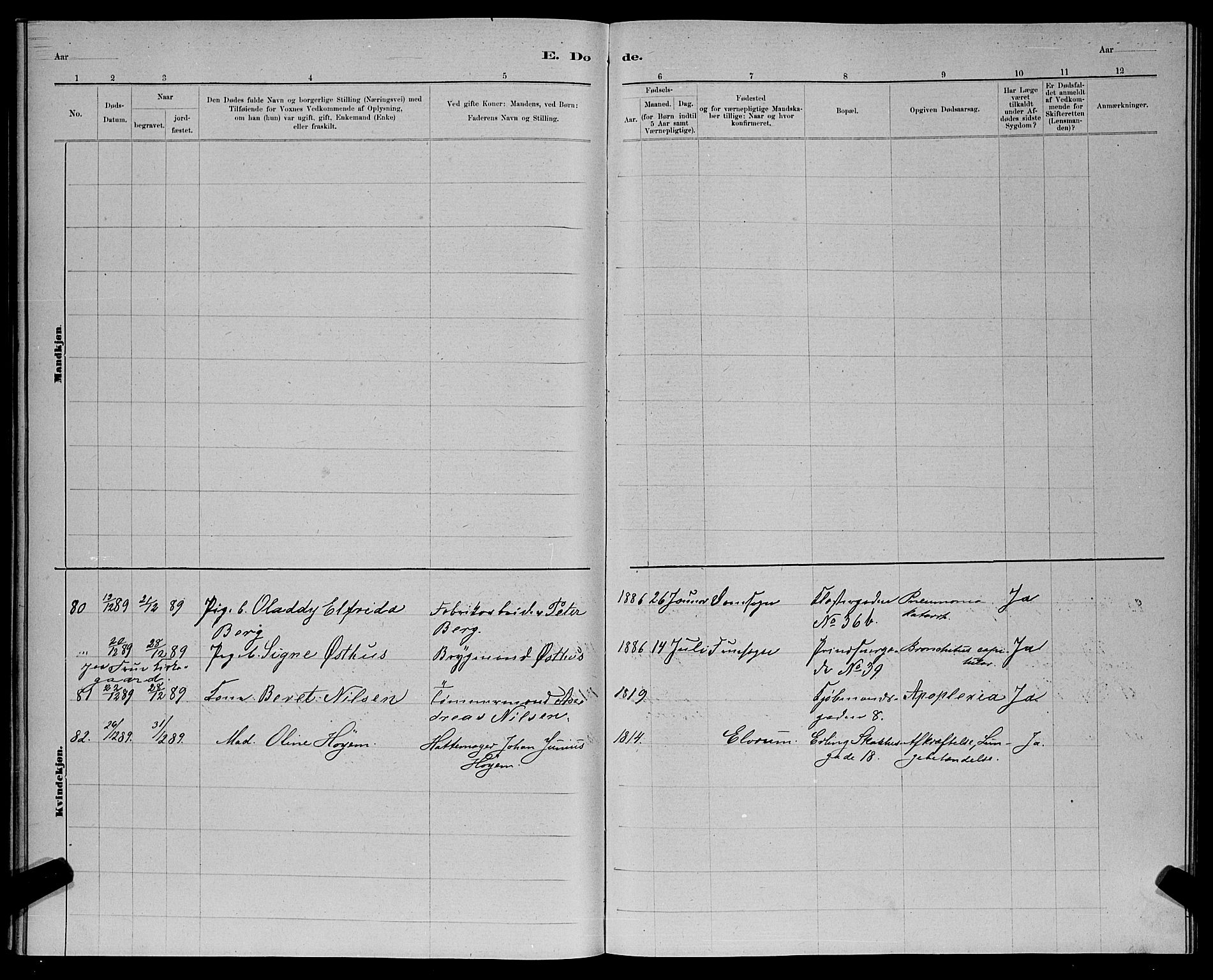 Ministerialprotokoller, klokkerbøker og fødselsregistre - Sør-Trøndelag, AV/SAT-A-1456/601/L0093: Parish register (copy) no. 601C11, 1882-1898