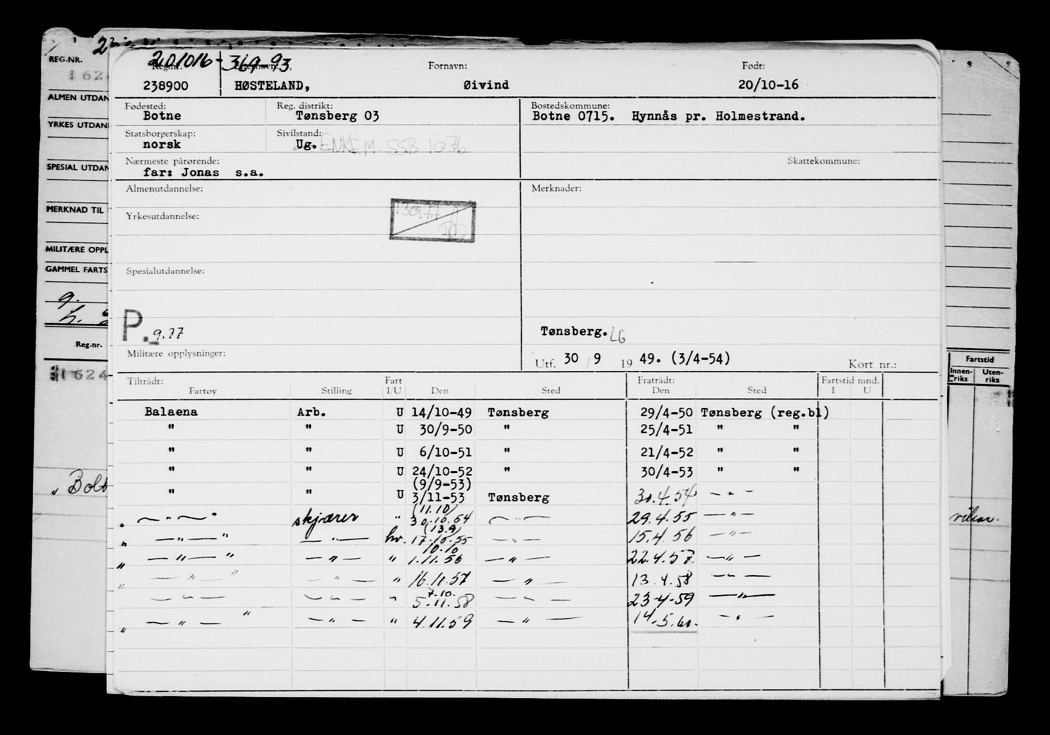 Direktoratet for sjømenn, AV/RA-S-3545/G/Gb/L0143: Hovedkort, 1916, p. 321