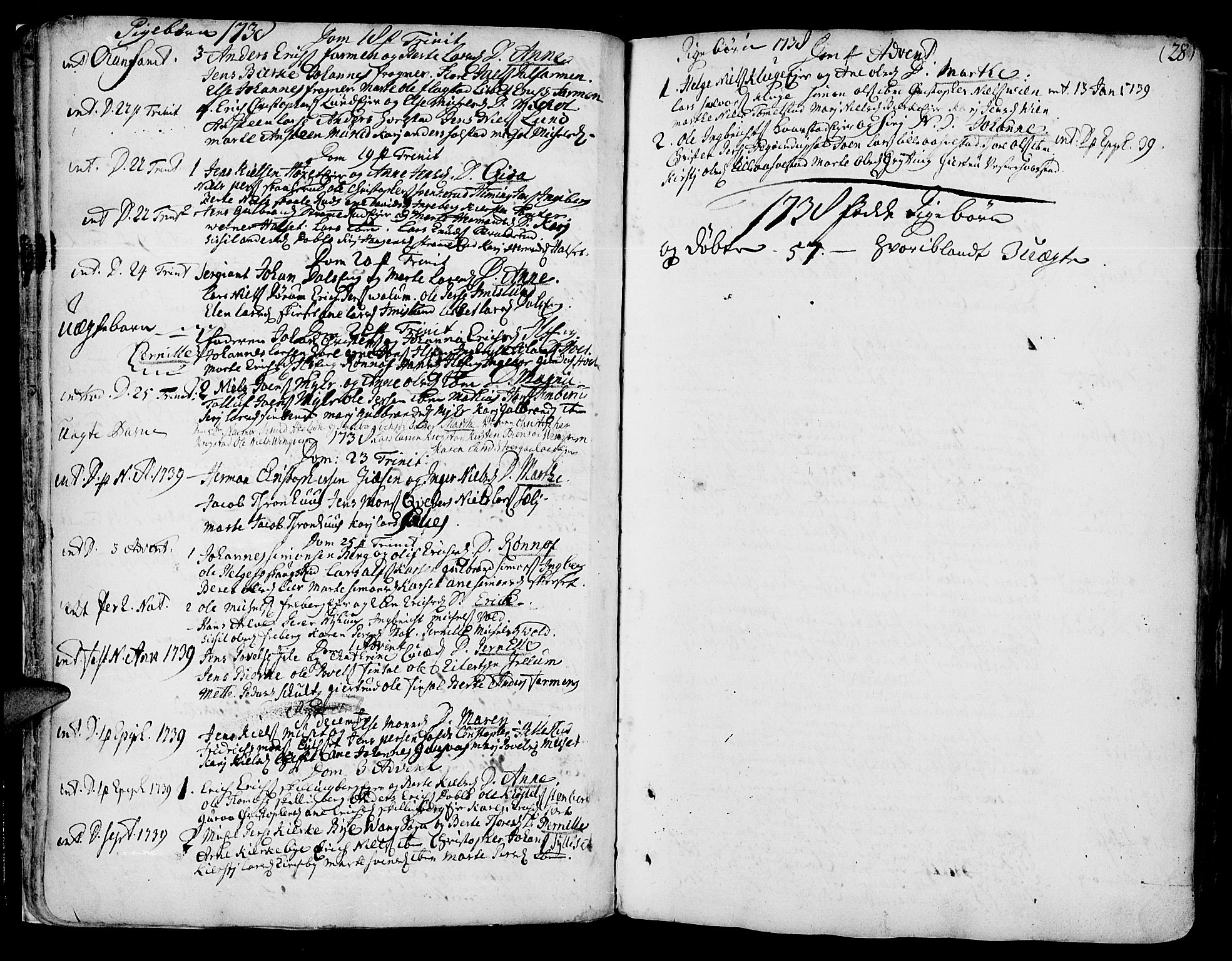 Vang prestekontor, Hedmark, AV/SAH-PREST-008/H/Ha/Haa/L0003: Parish register (official) no. 3, 1734-1809, p. 28